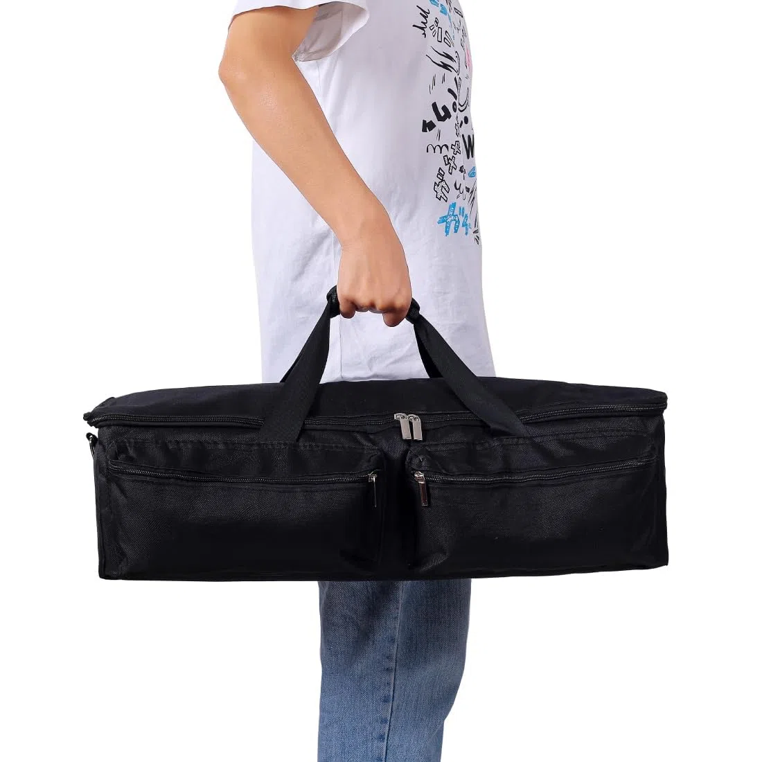 bolsa de transporte compatible con Cricut Explore Air y Maker, mano compatible con Cricut Explore Air, Silhouette Cameo 4 y suministros, Black, bagonly, moderno