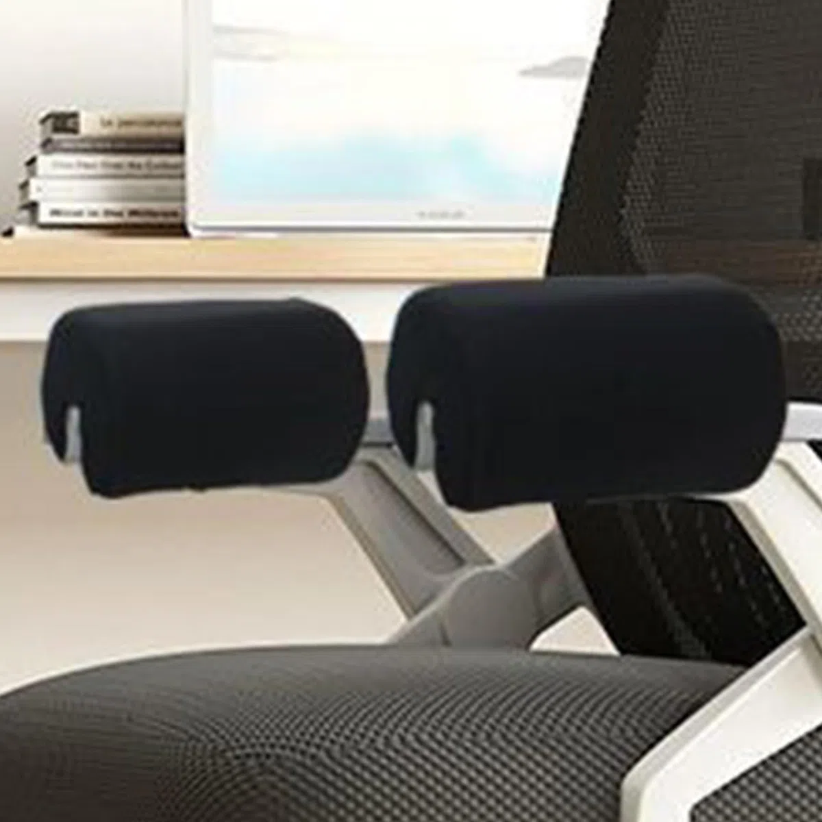 Cojines para reposabrazos de silla, cojín para codos, de espuma, cojín para el descanso del codo, cojín lavable para reposabrazos de escritorio, cubre reposabrazos para silla elevada para sillas