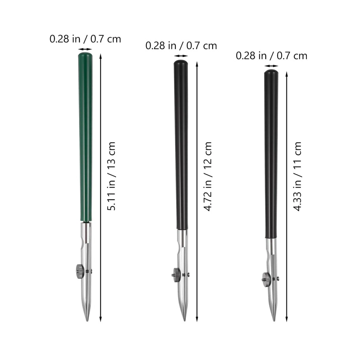 SUPVOX Juego de 3 Tiralíneas Ajustables para Dibujo Técnico - Pluma de Línea Recta para Tinta, Gouache y Líquido Enmascarador - Herramienta de Precisión para Cómic, Manga y Caligrafía (S, M, L)