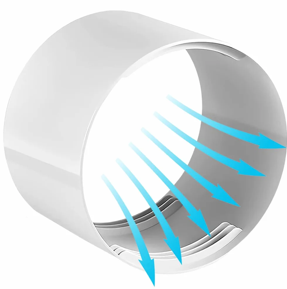 Adaptador de Tubo para Aire Acondicionado 150mm, Conector de Manguera de Aire Acondicionado Acoplador de Manguera de Escape de Aire Acondicionado Portatil
