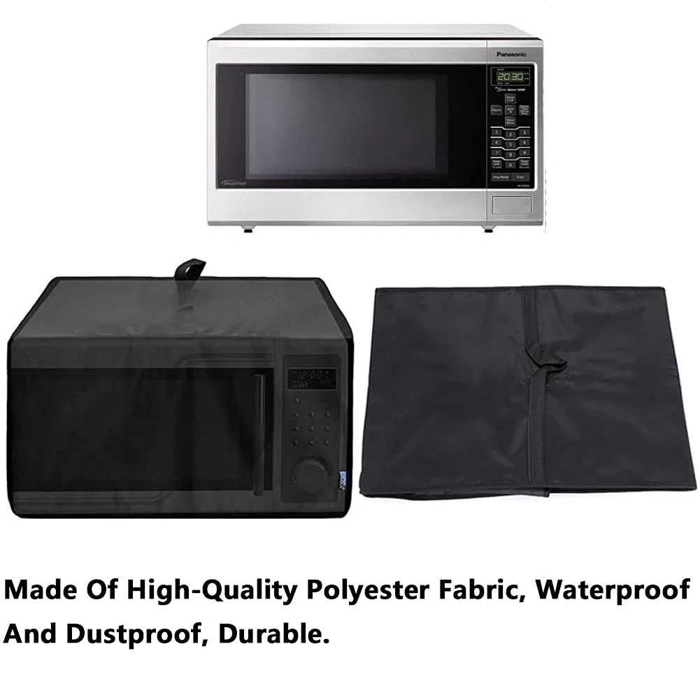 Funda protectora a prueba de polvo para microondas, resistente al calor, impermeable, tela de poliéster 420D, protección contra el polvo para hornos tostadores