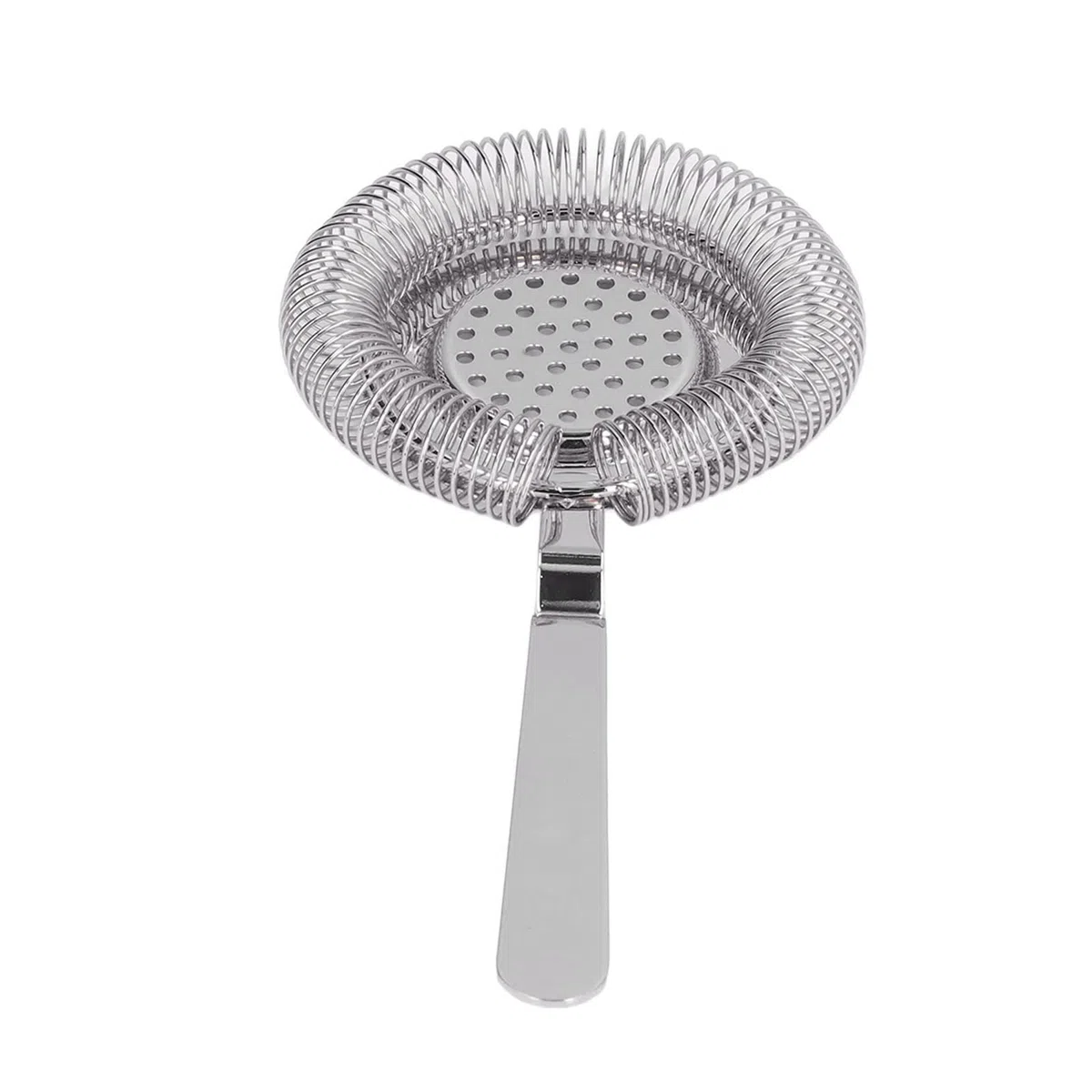 Colador de barra Colador de cóctel Herramienta de filtrado Filtrado fino Colador de cóctel de acero inoxidable profesional para coctelería, Herramienta de barra Colador(plata)