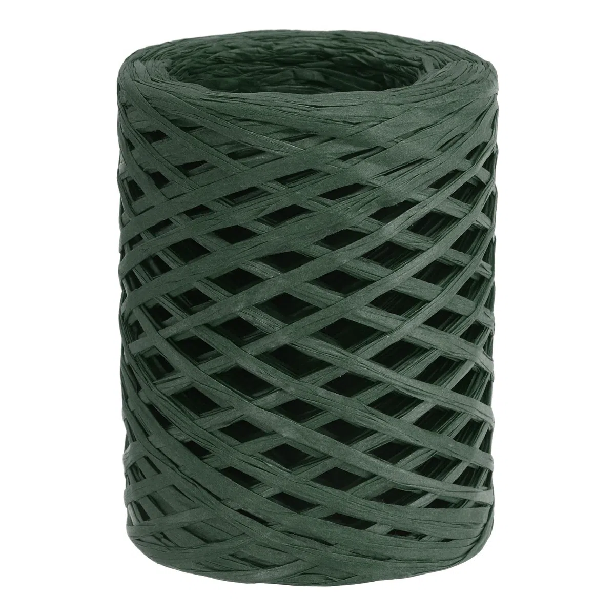 PATIKIL Cinta de Rafia 100 Yardas, 1 Rollo de Papel de Embalaje Natural Twine String para Envolver Cajas de Ganchillo Artesanal Decoración de Vacaciones, Verde Oscuro