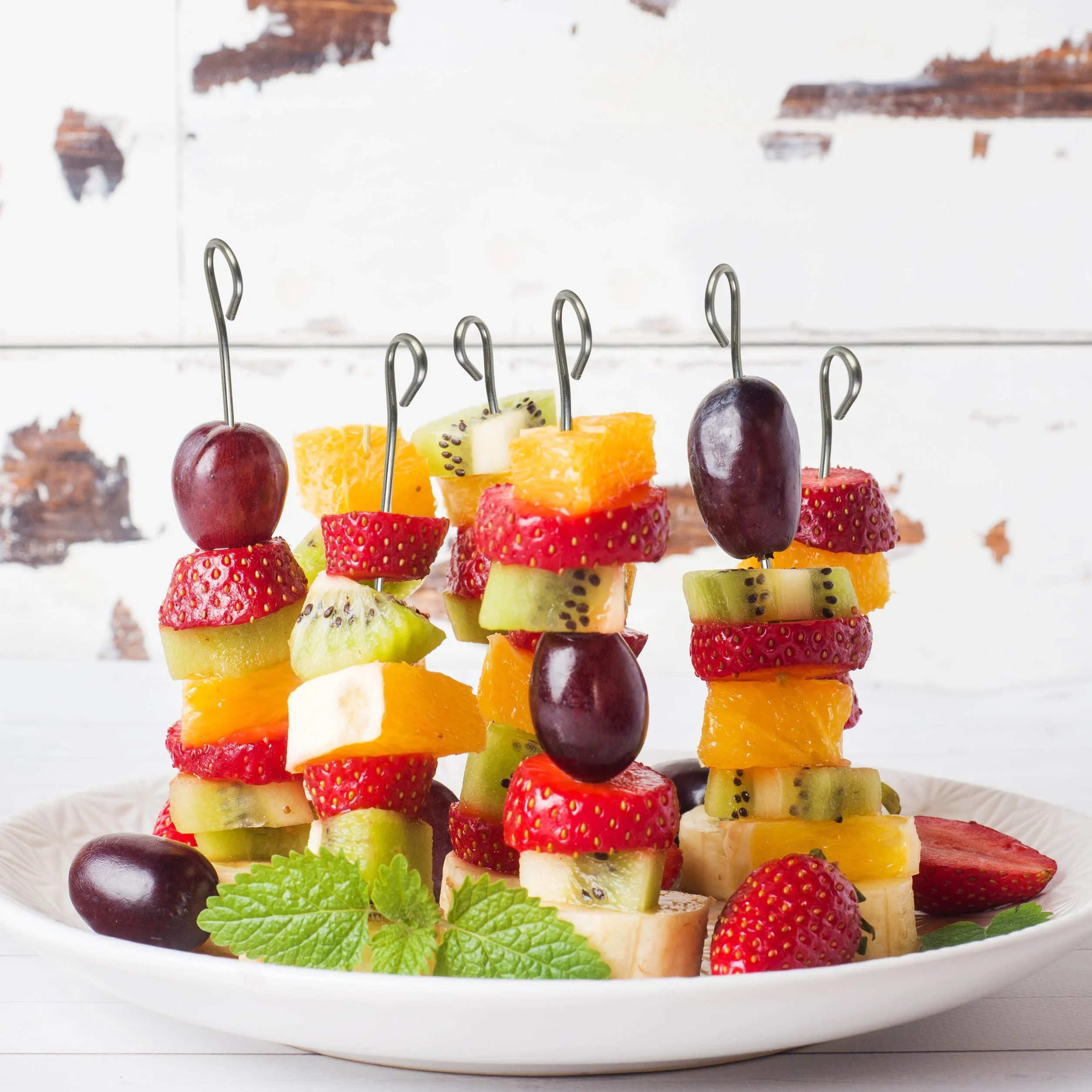 Relaxdays Juego Pinchos Barbacoa, Acero Inoxidable, 11 cm, 50 Unidades