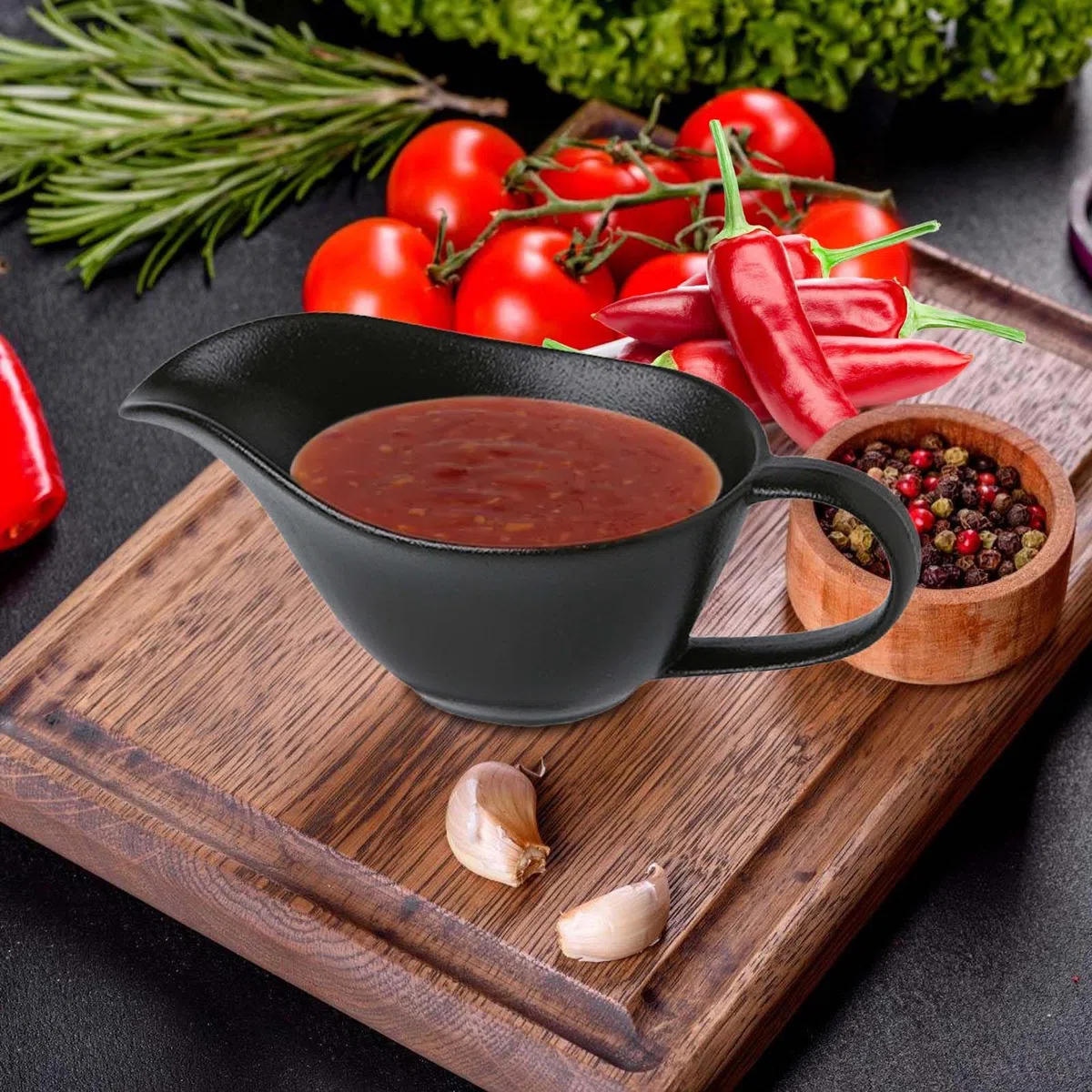 Recipiente para salsas de porcelana de 280 ml, recipiente para salsas con asa, salsera con vertido de labios, cuenco para servir, adecuado para salsa, crema, aderezos para ensaladas, caldo de leche,
