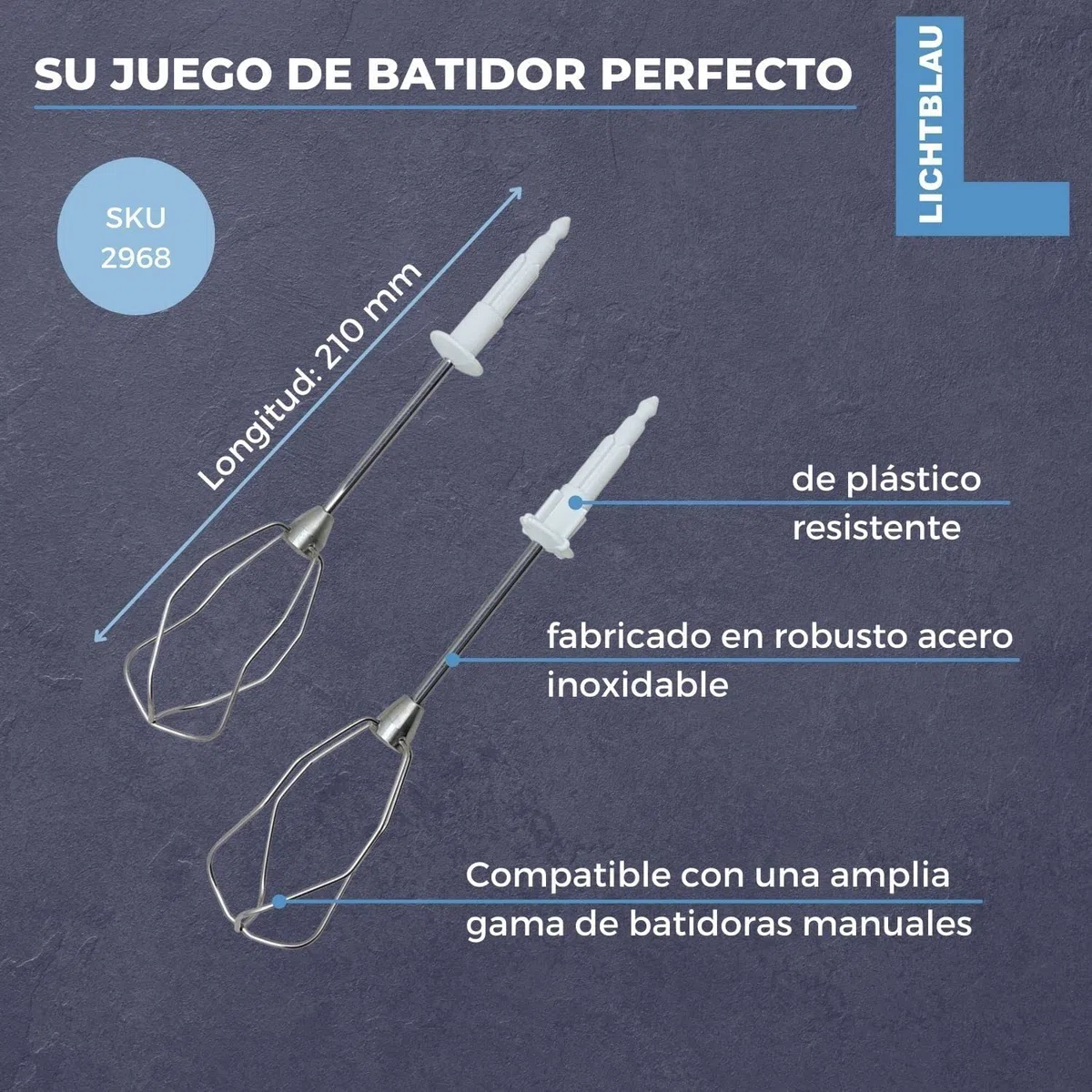 LICHTBLAU Batidor de varillas 00659596 para Bosch MFQ30 MFQ35 MFQ4 MQ95 MQ96 Robot cocina 4 alambres Accesorio compatible recambio | Batidor de varillas de repuesto con 4 cables para MFQ35, MFQ36 y MQ955