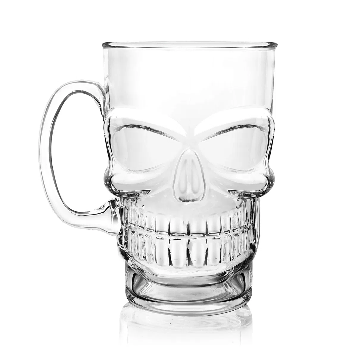 Final Touch FTA1862 Cráneo gótico Cerveza Lager Pint Glass, Barware de Halloween
