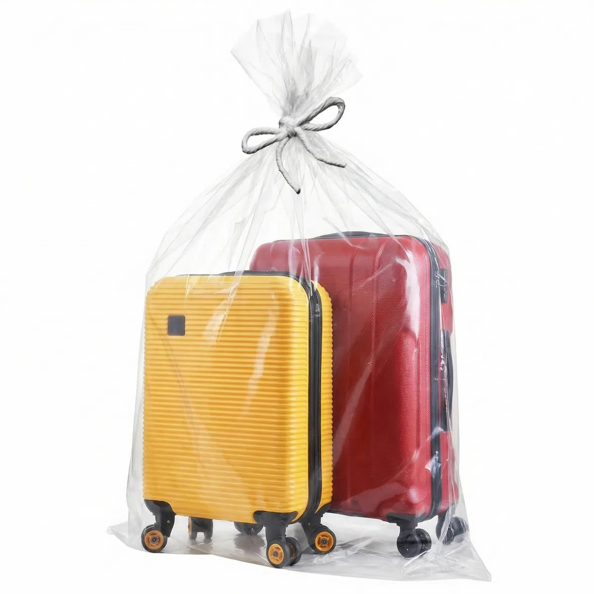QWORK® 10 Piezas Bolsas de Almacenamiento de Plástico Transparente, 100x150cm Bolsas de Mudanza Extra Grandes, Bolsas de Plástico, para Equipaje, Maletas, Muebles, Edredones