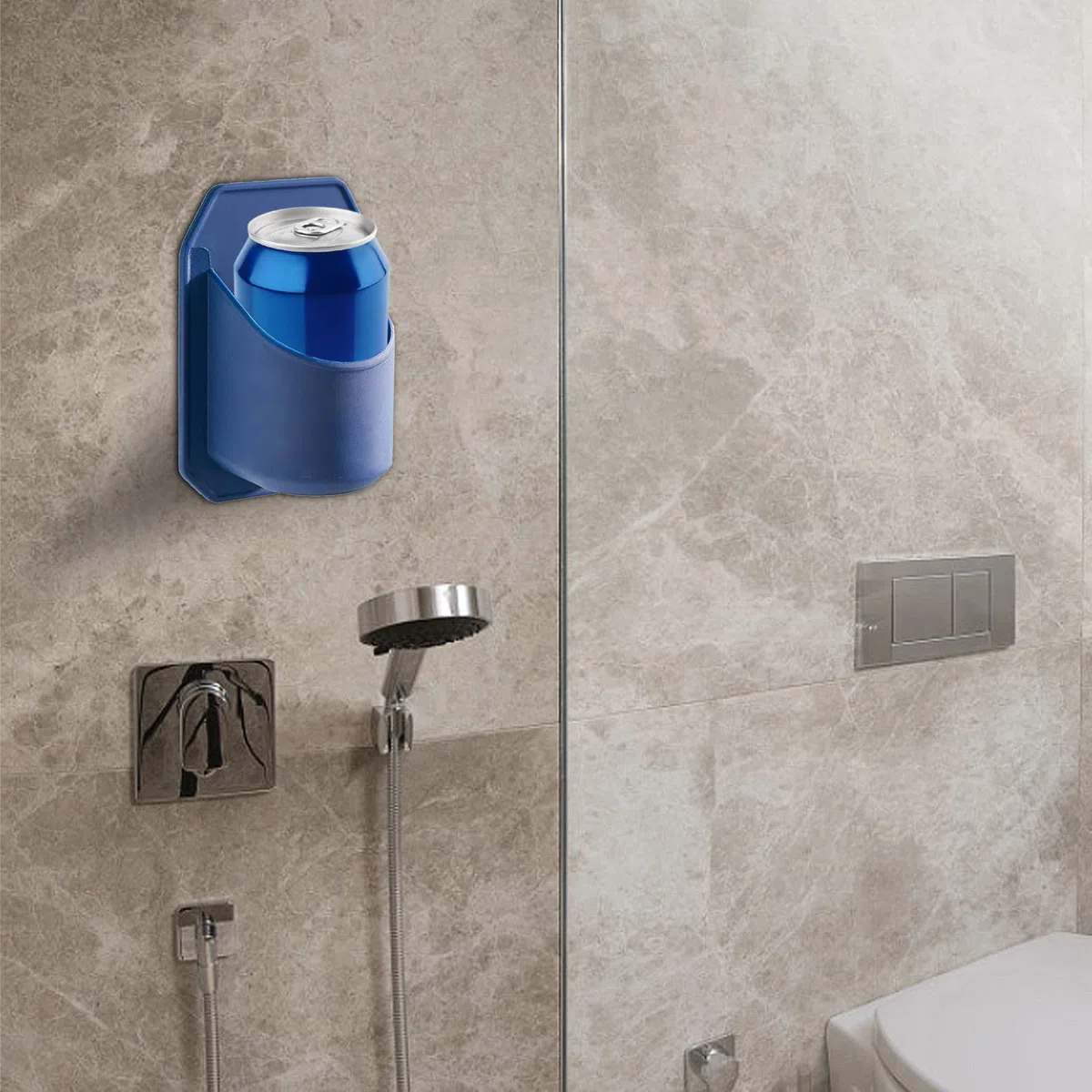ducha para latas cerveza, soporte adhesivo baño para bebidas para pared, accesorios baño para latas cerveza, latas seltzer, bebidas, botellas vino