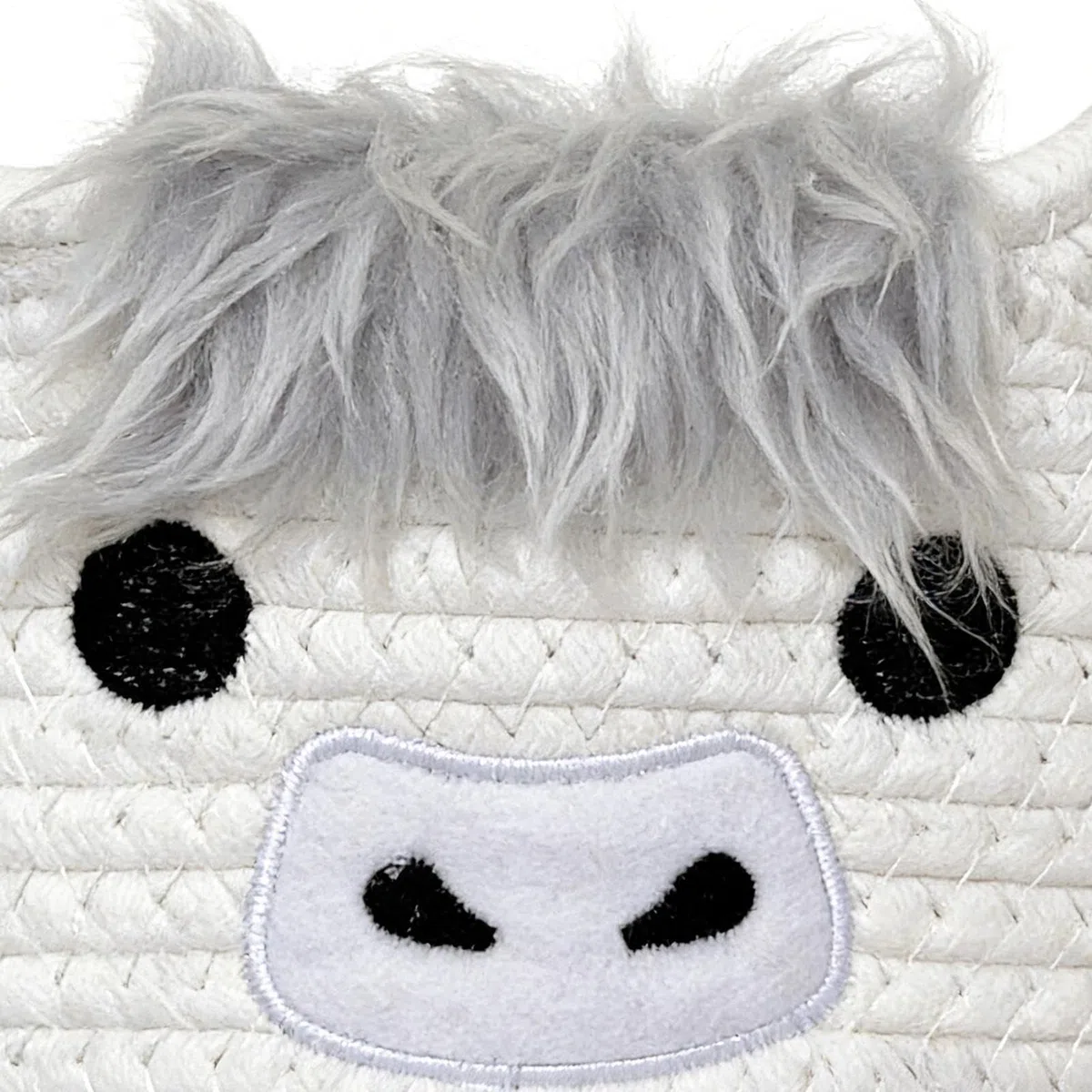 Cestas de Almacenaje Tejidas | Organizador de Cuerda de Algodón con Diseño de Animal - Cesta Decorativa para Almacenaje,para Hogar, Dormitorio, Baño, Apartamento, Cuarto Infantil, Juguetes, Mantas, Li