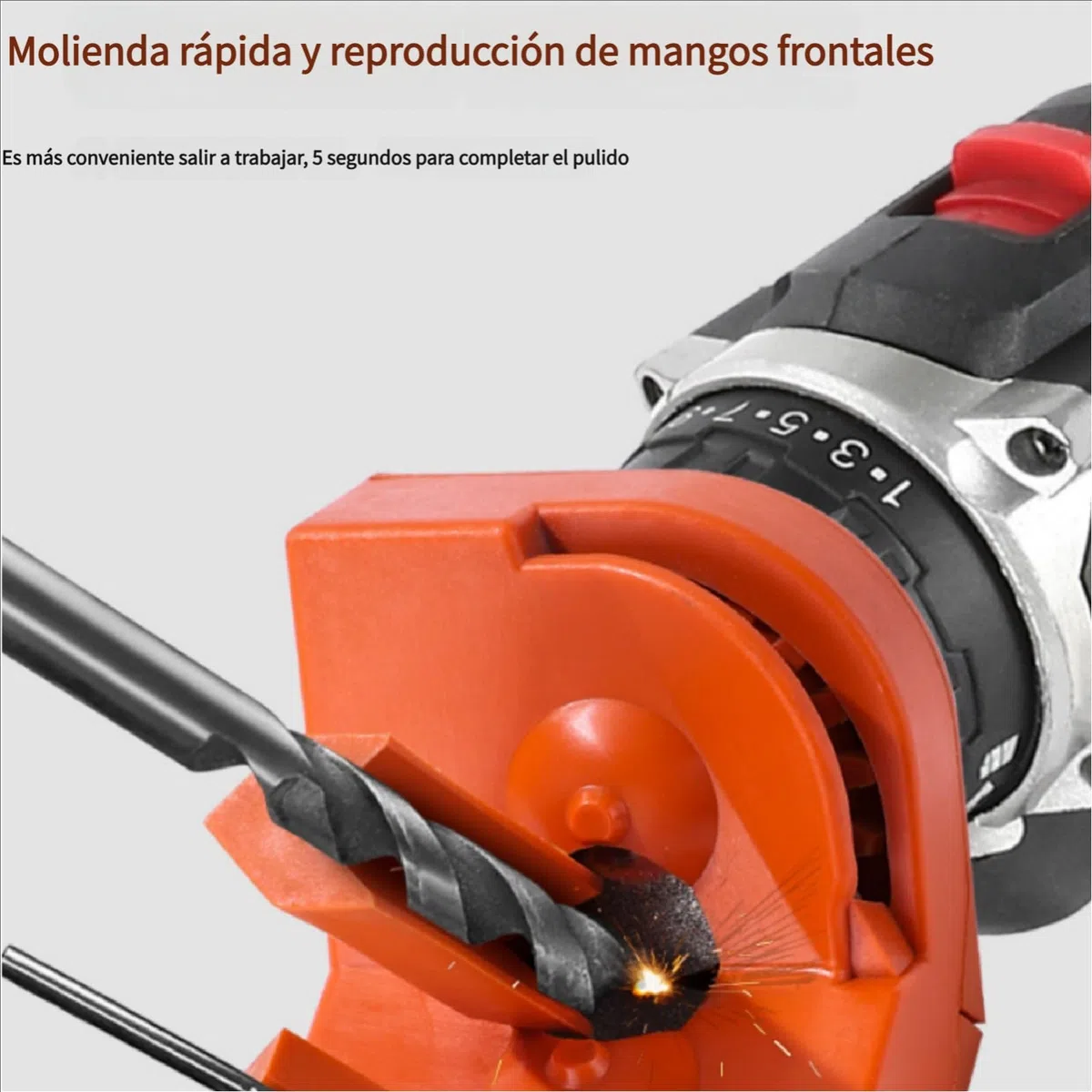 Afilador de Brocas Multiusos, Afilador Brocas Profesional Afilador Cuchillos para Taladro Eléctrico, Afilador de Brocas Portátil para Todas Las Brocas, Afilador Multifunción