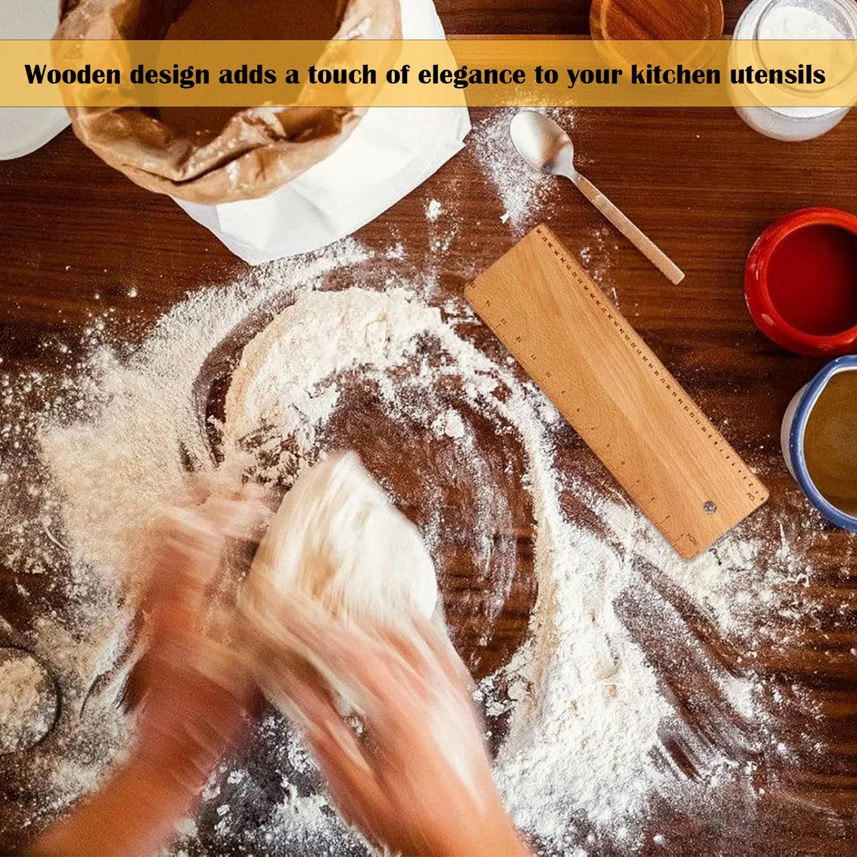 Tabla de Voltear Pan, Hornear Cáscara de Transferencia Simple, Tabla de Transferencia para Baguette, Sartén de Madera para Baguette, para Pan Francés, Galletas, Pizza, Pasteles, Masa(33*10*0.5 cm)