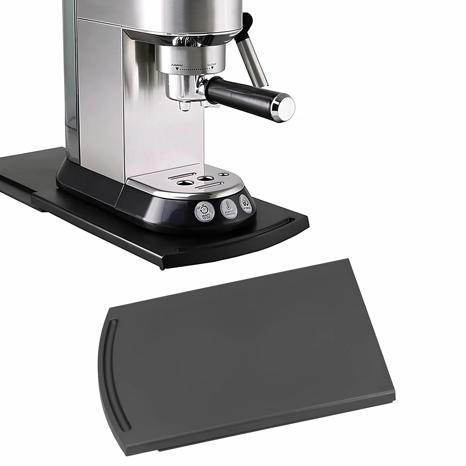 Bandeja de Café Deslizante, Bandeja Deslizante para Café, Alfombrilla Deslizante Máquina de Café, Bandeja Deslizante para Cafetera, para Pequeños Electrodomésticos de Cocina Cafetera Tostadora