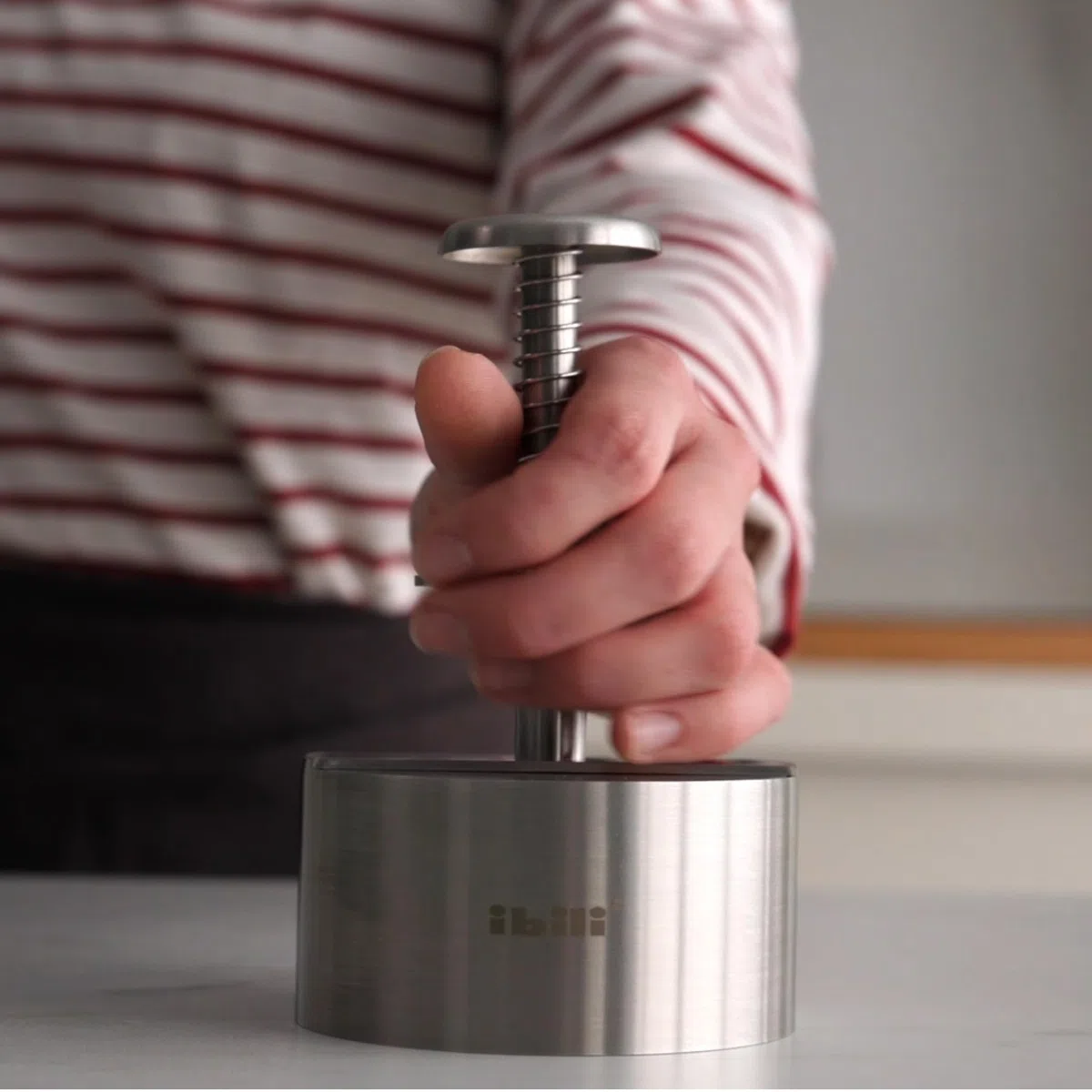 IBILI - Molde para Hamburguesa I-CHEF, 9 cms de diametro, Acero Inoxidable