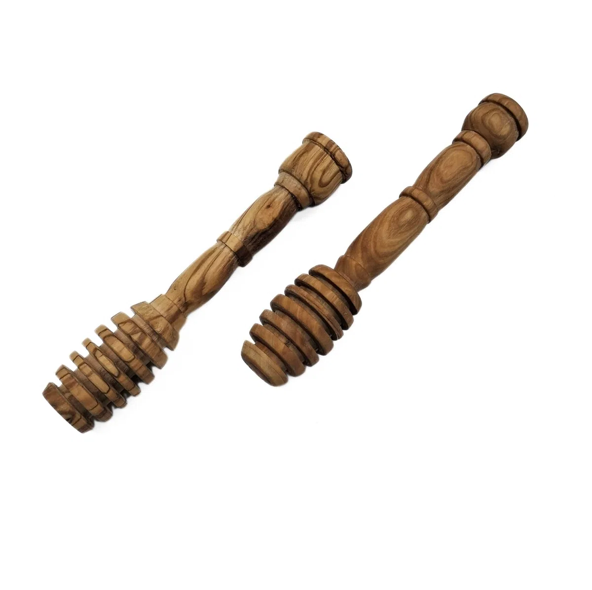 - Juego de 2 - Cuchara para miel en madera de olivo natural. Cuchara miel y mermelada. 15CM. cucharilla de miel en madera de olivo natural,regalo original y saludable para amantes de la miel