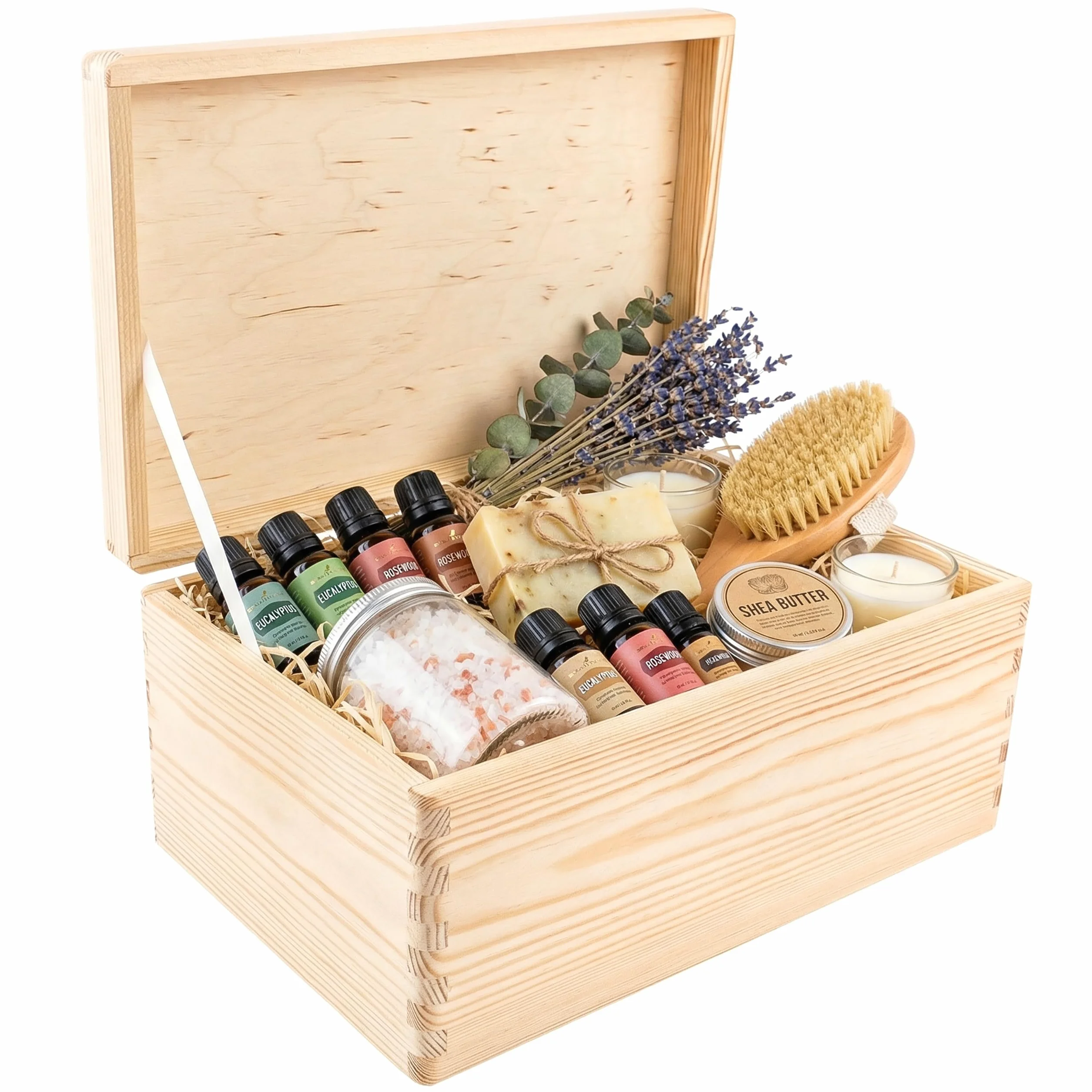 Creative DECO Grande Caja Madera Decorativa | 30 x 20 x 14 cm (+/-1cm) | con Tapa | Cofre para Decorar Regalo Decoupage | Juguetes, Documentos, Objetos, Herramientas | EN BRUTO SIN LIJAR