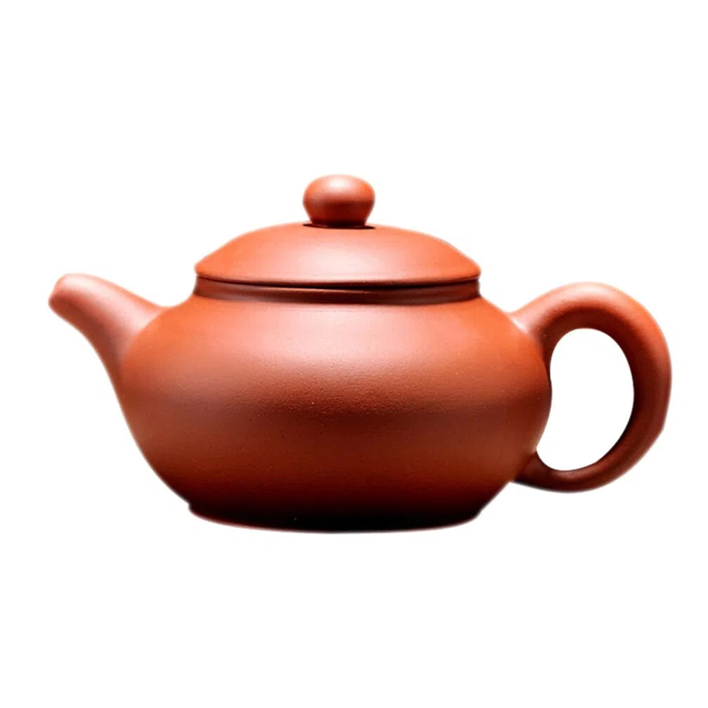 Tetera De Arcilla Morada Pequeña 4.44X2.95X2.36 Pulgadas Para Té Suelto Con Infusor Mango Ergonómico Ideal Para Hogar Oficina Estilo Chino