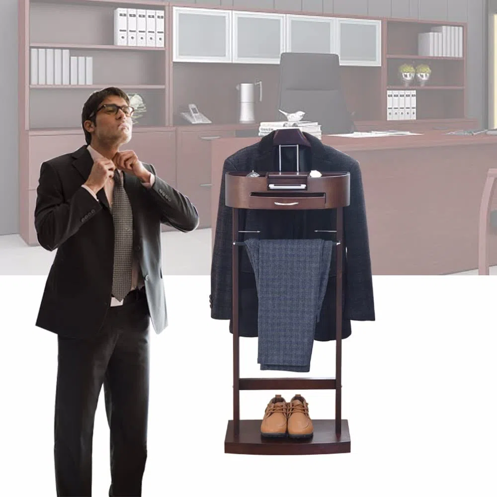 RajoNN Perchero de pie para Ropa, Perchero de pie para Ropa con Base Resistente para Hombres y Mujeres