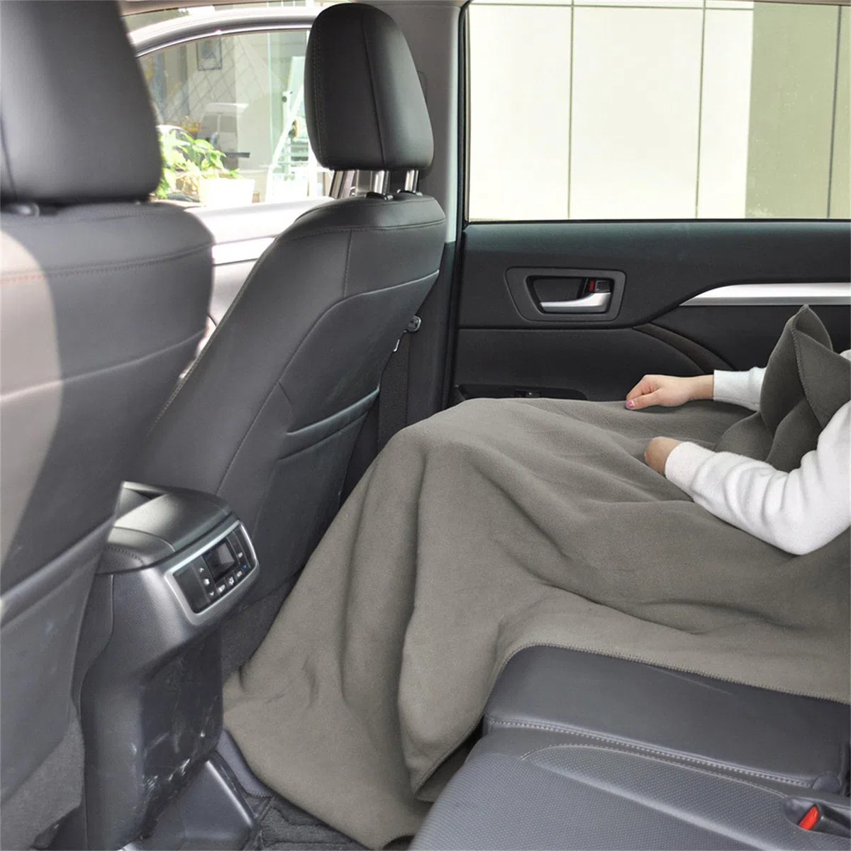 Manta eléctrica para Coche de 12 V, 100 x 70 cm, con 5 Niveles de Calor y automático, para vehículos, SUV, Camiones, Viajes por Carretera, Camping