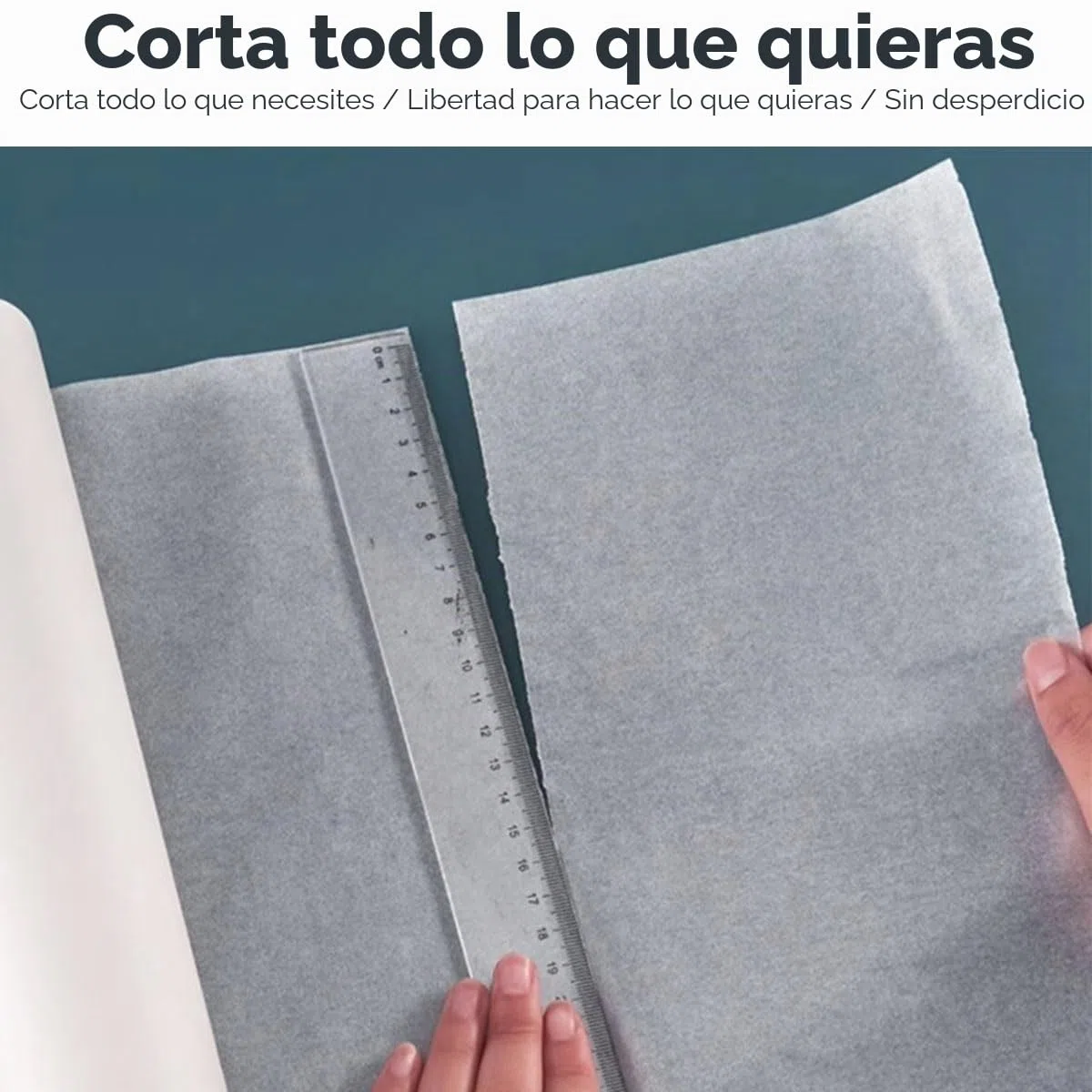 OTYMIOW Rollo Papel de Calco Dibujo 43 cm × 50 m Transparente Translúcido de 29 g/m² Papel de Boceto Rollo de PapelCalco para Plantillas de Modista para Bocetos y Calcos, Confección y Costura