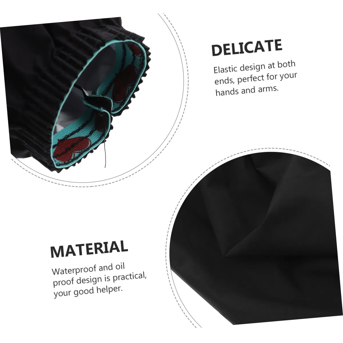 Cabilock Mangas Protectoras Impermeables y Resistentes Al Aceite 4 Pares (8 Piezas) Para Uso Cocina Reutilizables y Duraderas Diseño Flexible y Fácil De Limpiar