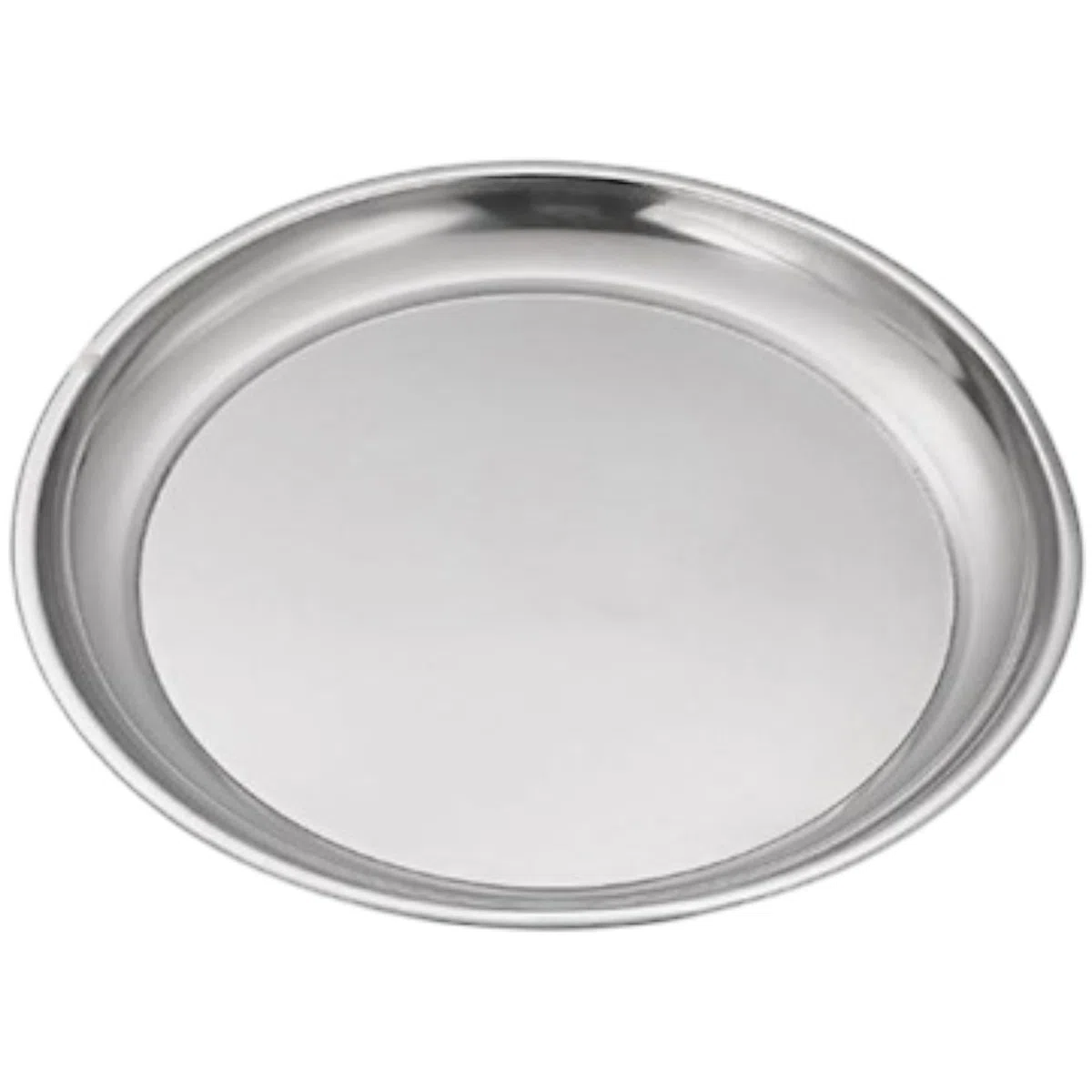 Bandeja redonda de acero inoxidable de 30,5 cm de diámetro – Bandeja para servir – Bandeja para café – Bebidas – Fiestas – Bares – Restaurantes y Hogar – Bandeja de comida para cocina – Bandeja