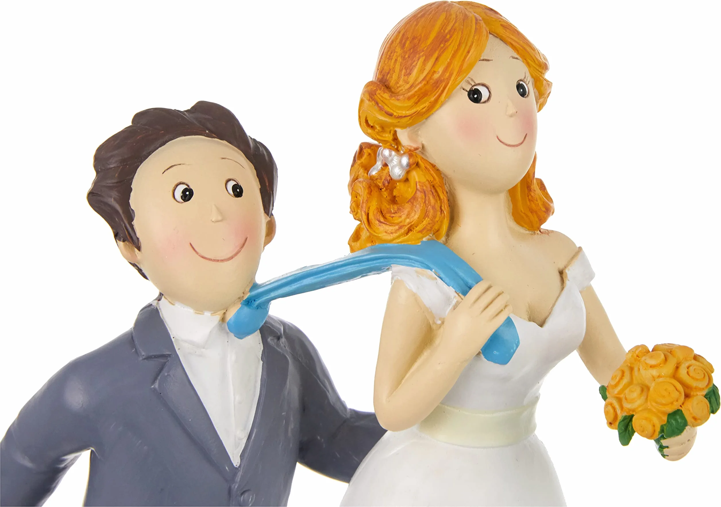 Mopec Y251 - Figura de Pastel Novios sí o sí tirando de la Corbata, 19 cm