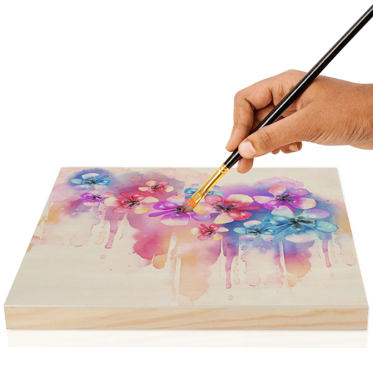 Belle Vous Lienzos para Pintar de Madera Sin Acabado (Pack de 6) - 20 x 25 cm - Tableros de Madera de Tilo para Medios Mixtos, Vertidos, Manualidades, Encáustica