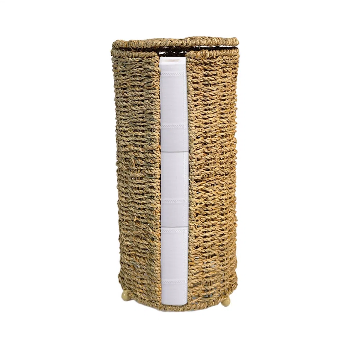Organizador De Papel Higiénico | Cesta Tejida Natural Hecha A Mano,Cesta De Almacenamiento para Papel Higiénico | para Baño, Hogar, Aseo, Tocador, Armario, Ropero, Lavadero, Cabaña,