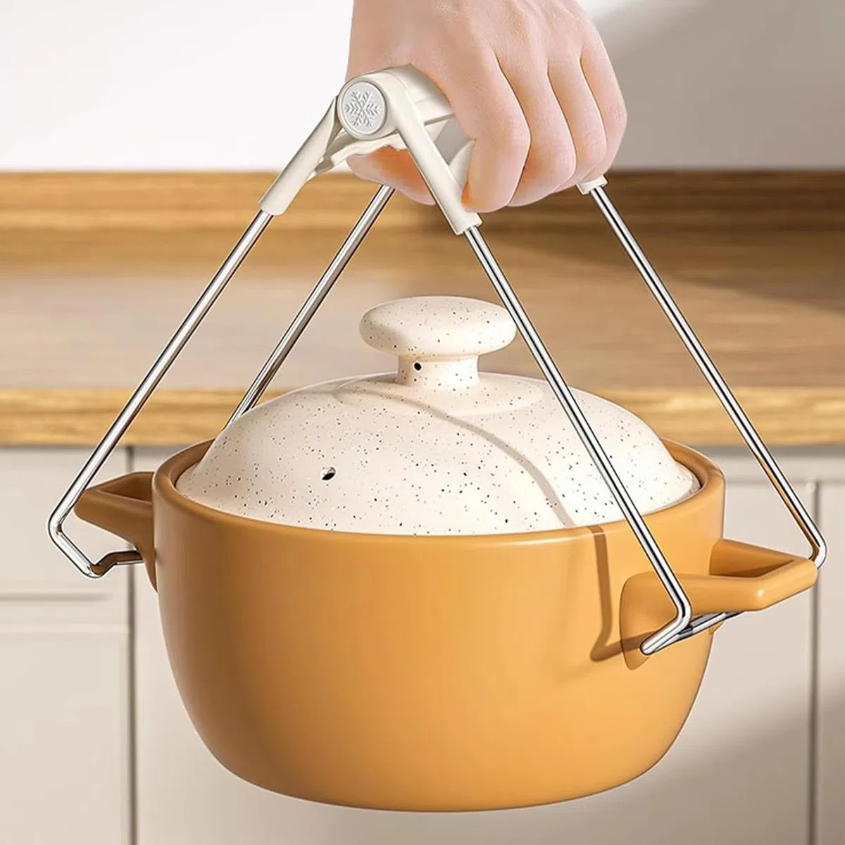 3 Pinzas Para Freidora De Aire Caliente, Elevadores De Clip De Tazón, Anti Quemaduras Clip, Juego De Pinzas Cocina, Alicates Para Airfryer, Para Tazones Calientes,Microondas,Hornos,Ollas Para Sopa
