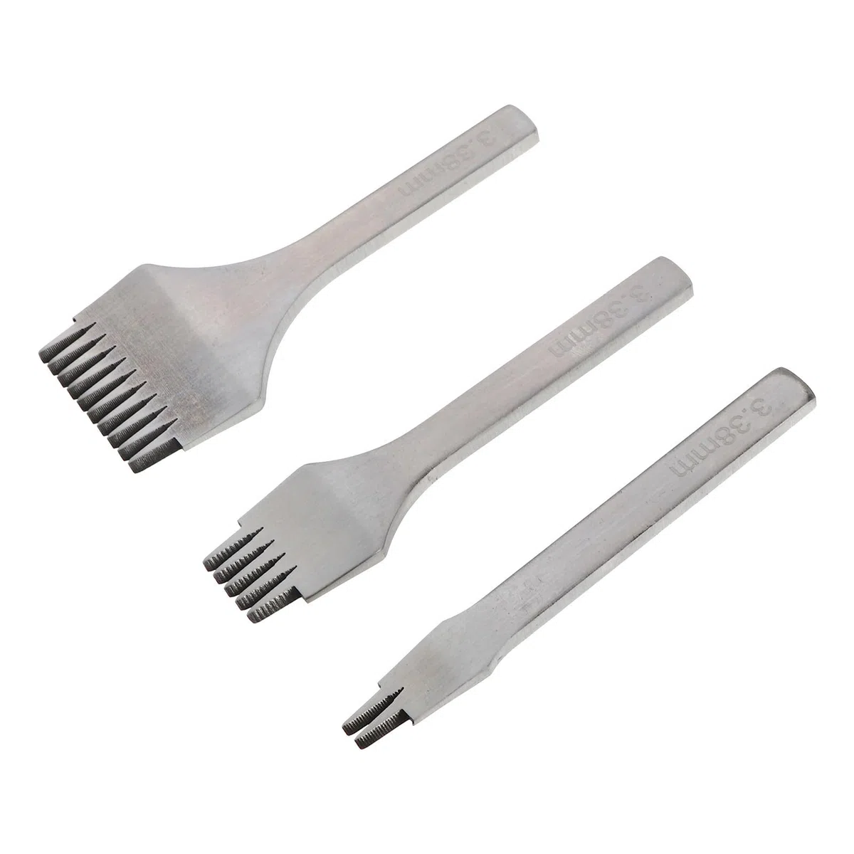 Herramienta para Artesanía de Cuero Acero Plata, Cincel para Agujeros y Acabado, Adecuado para Cinturones y Bolsos en Trabajos DIY de Cuero
