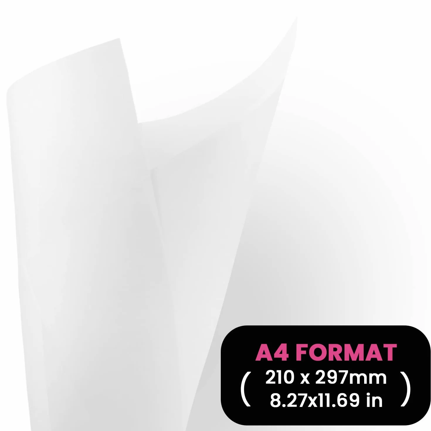 Netuno 50 hojas de papel vitela blanco A4 210 x 297 mm 160g Golden Star papel de rastreo calco transparente para transfer impresión dibujo bocetos caligrafía invitaciones animación tarjetas bodas