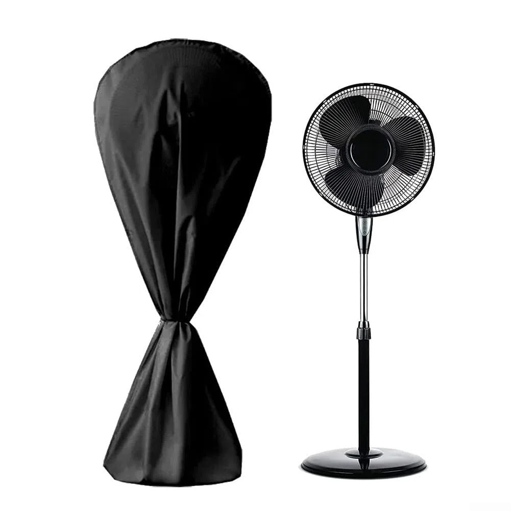 Cubierta para ventilador de pedestal de tela Oxford 210D, cubierta protectora para ventilador de suelo, cubierta impermeable para ventilador de polvo, 145 x 75 cm