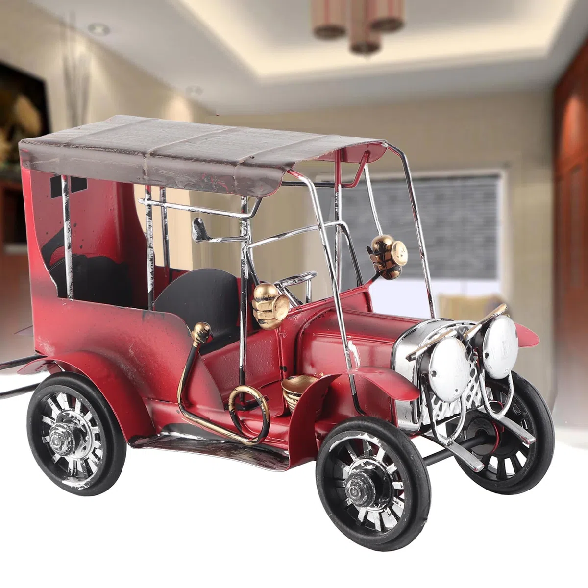 Modelo de Coche Antiguo de Metal, Colecciones Hechas a Mano, vehículo Coleccionable, Modelo de Coche Antiguo, Adorno para decoración de Escritorio del hogar
