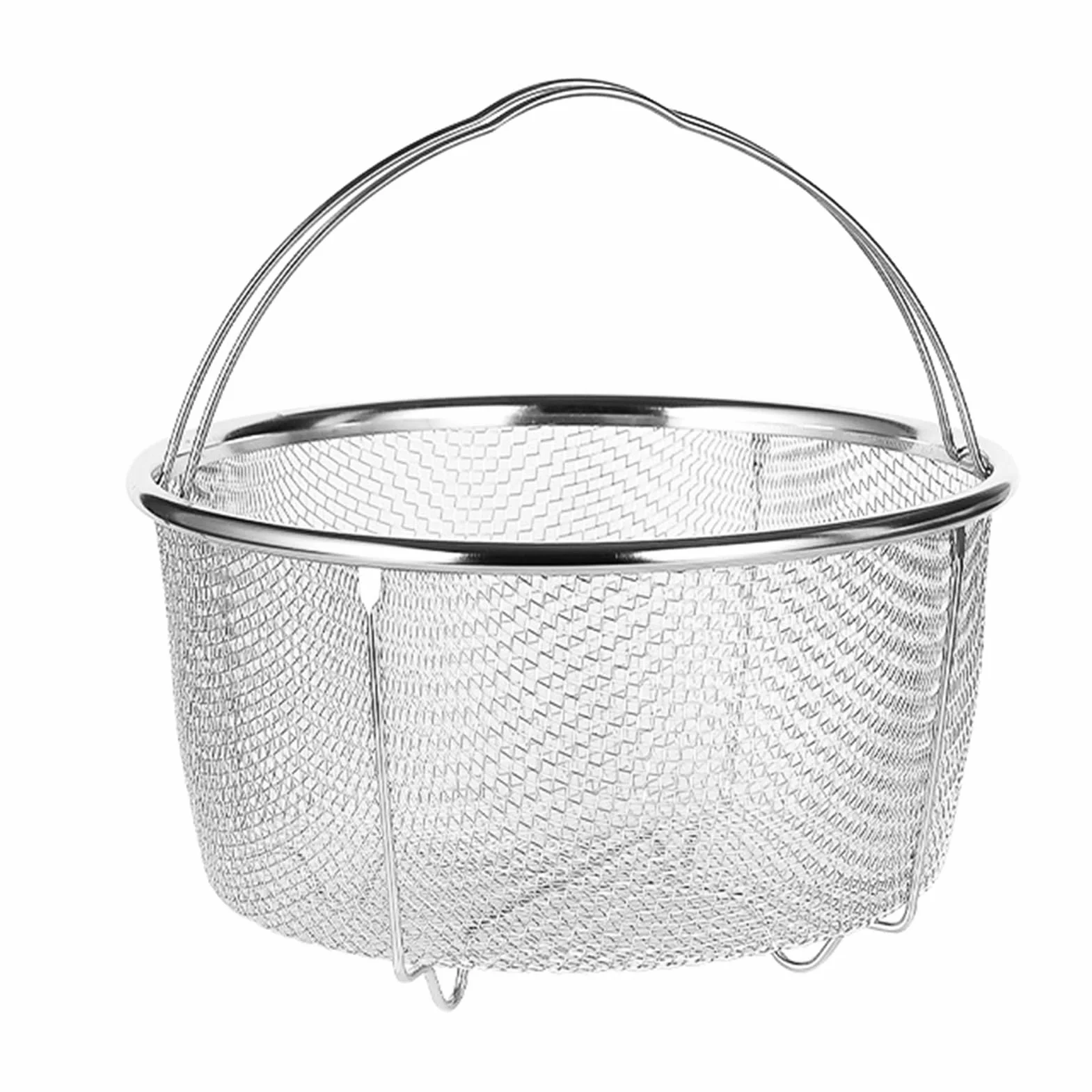 Cesta de vapor de malla de acero inoxidable diseño versátil filtro eficiente cesta de drenaje para cocina de arroz
