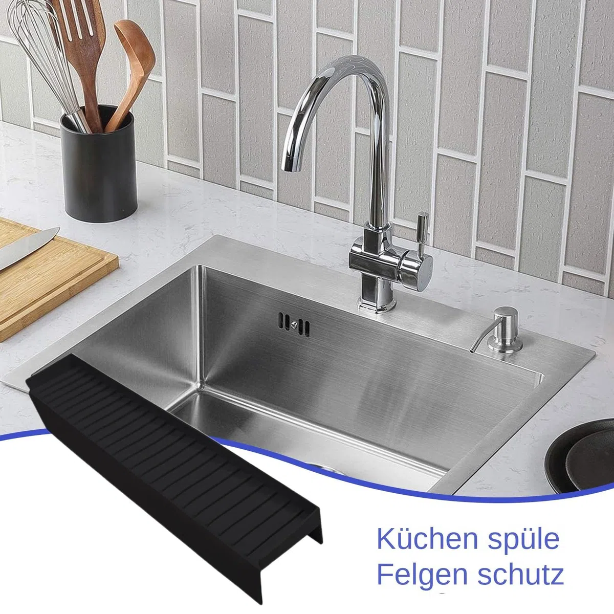 Protector de Bordes de Silicona para Fregadero de Cocina, protección antigolpes para lavabos de baño, Accesorios de Cocina para Cuarzo, Granito, Salpicaduras de baño