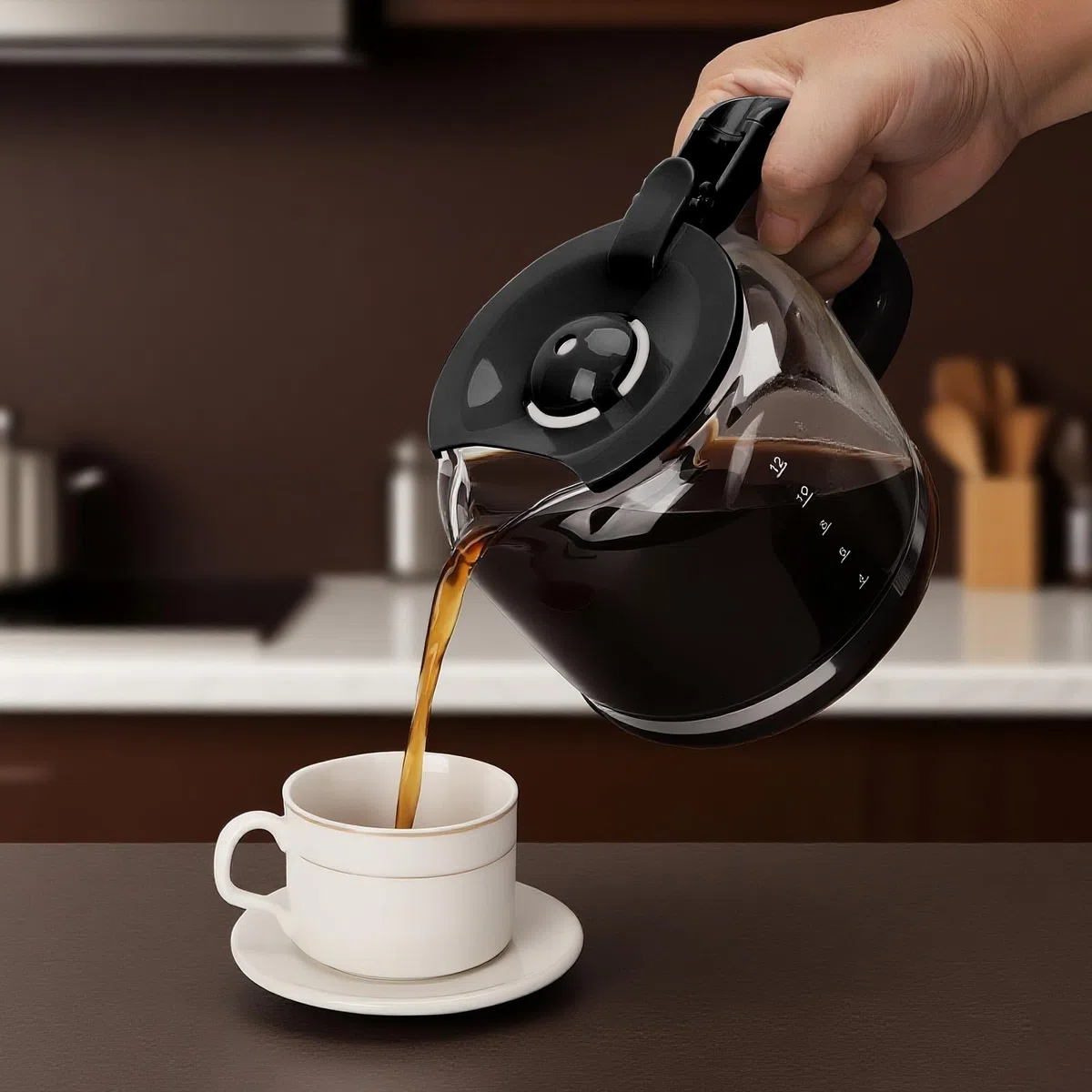 Taylor Swoden - Jarra de cristal para su cafetera Taylor Swoden 300105QUK, Capacidad: 12 tazas, 1,5 L, potencia calorífica 950 W