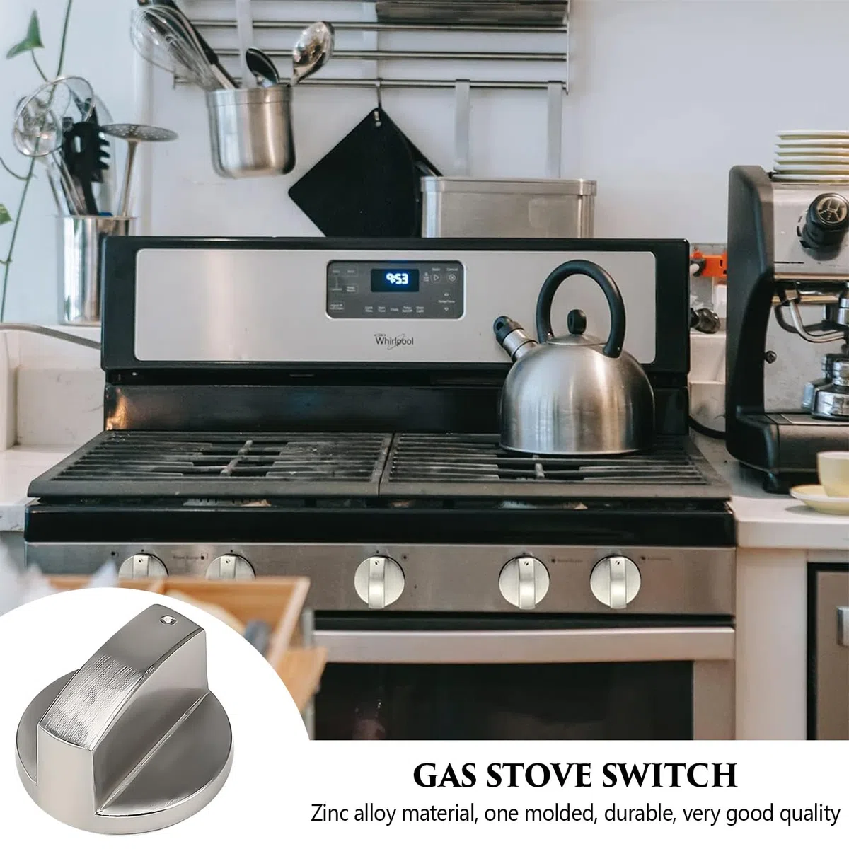 6 Piezas Perilla de Estufa de Gas, Perillas Adaptadores de Estufa, Perilla de Control de Cocina de Estufa, Gas Estufa Control Perillas, para Estufa de Cocina, Estufa de Gas y Varios Hornos