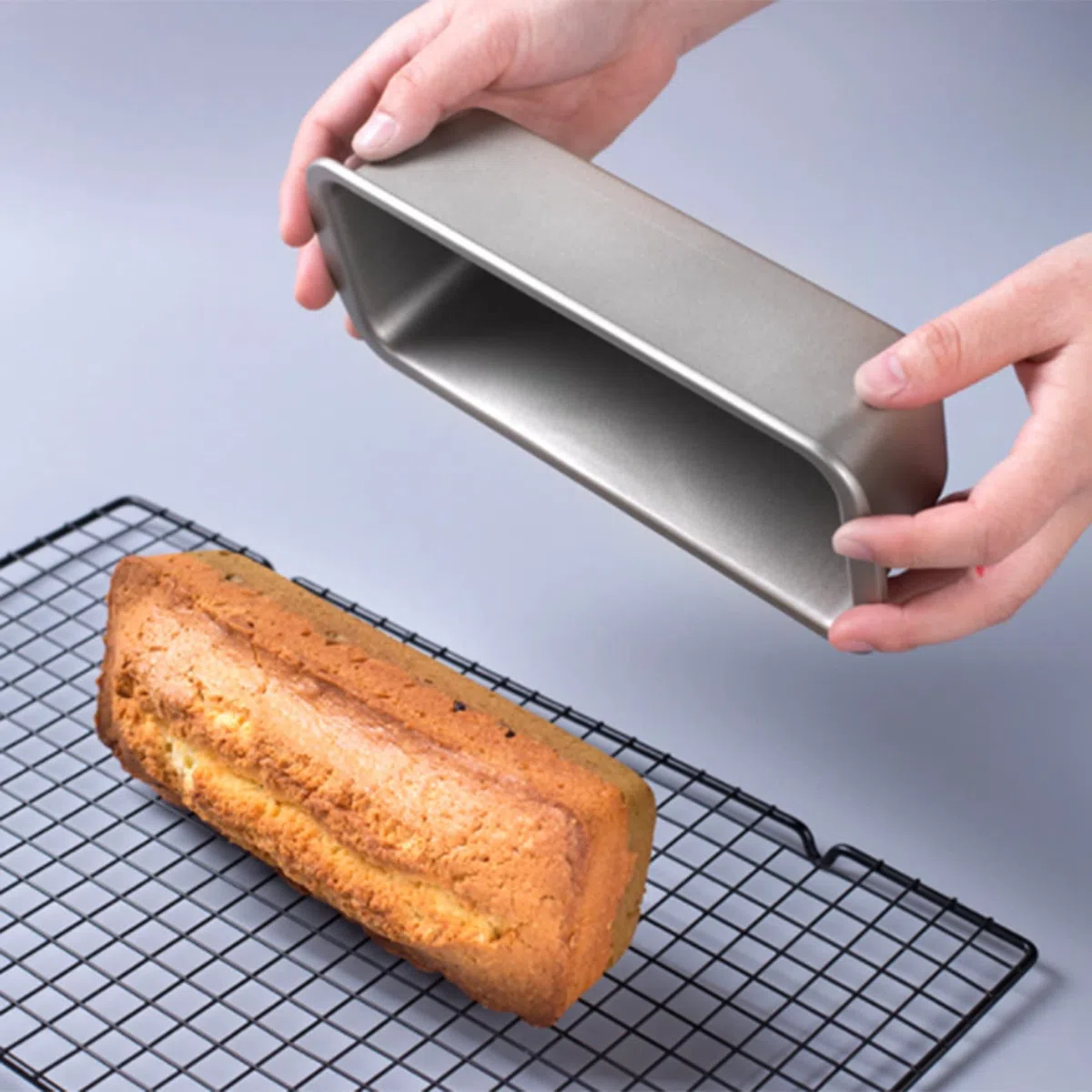 4 Piezas Molde de Pan Antiadherente Rectangular de Lata de Pan de AleacióN de Aluminio Moldes para Pan Pan Herramientas para Hornear Suministros de Barra de Comedor de Cocina