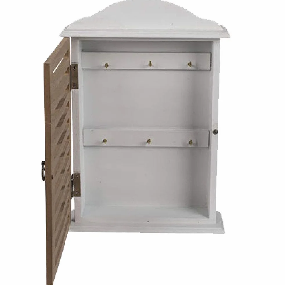 OOTB - Caja Blanca de Madera para Llaves, color Blanco, aprox. 19 x 6 x 28.5 cm