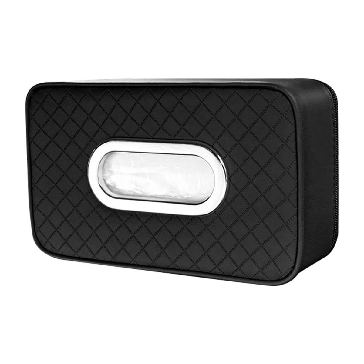 Soporte para pañuelos de coche | Servilletero - Funda para pañuelos de asiento trasero, servilletera, caja de servilletas para coche, organizador de visera de coche, cremallera exquisita, ajustable