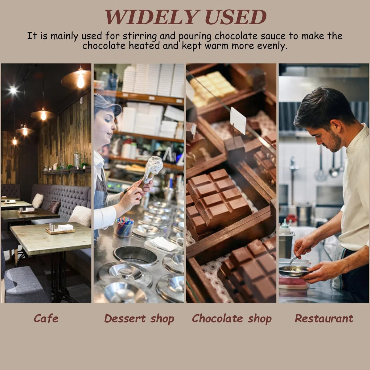 Máquina mezcladora para derretir Chocolate Caliente, mezcladora de Ruedas de Chocolate, creadora de temperado, máquina eléctrica de deposición de Chocolate, Acero Inoxidable (220v)