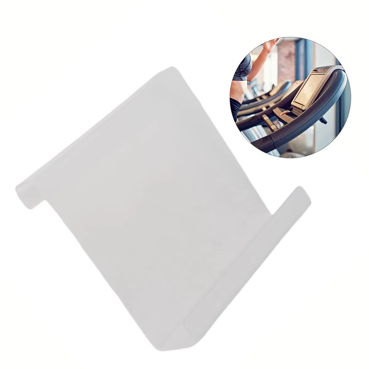 Soporte acrílico transparente para libros y tabletas para leer, para la mayoría de cintas de correr, elípticas y bicicletas estáticas