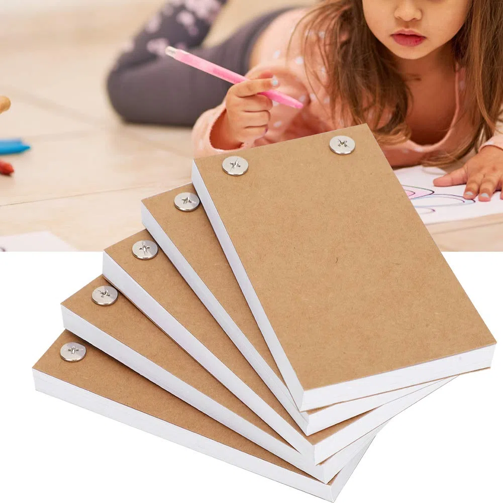 Flipbooks en kit de libro de tapa de tablero de dibujo para animación para creación de dibujos animados para dibujar