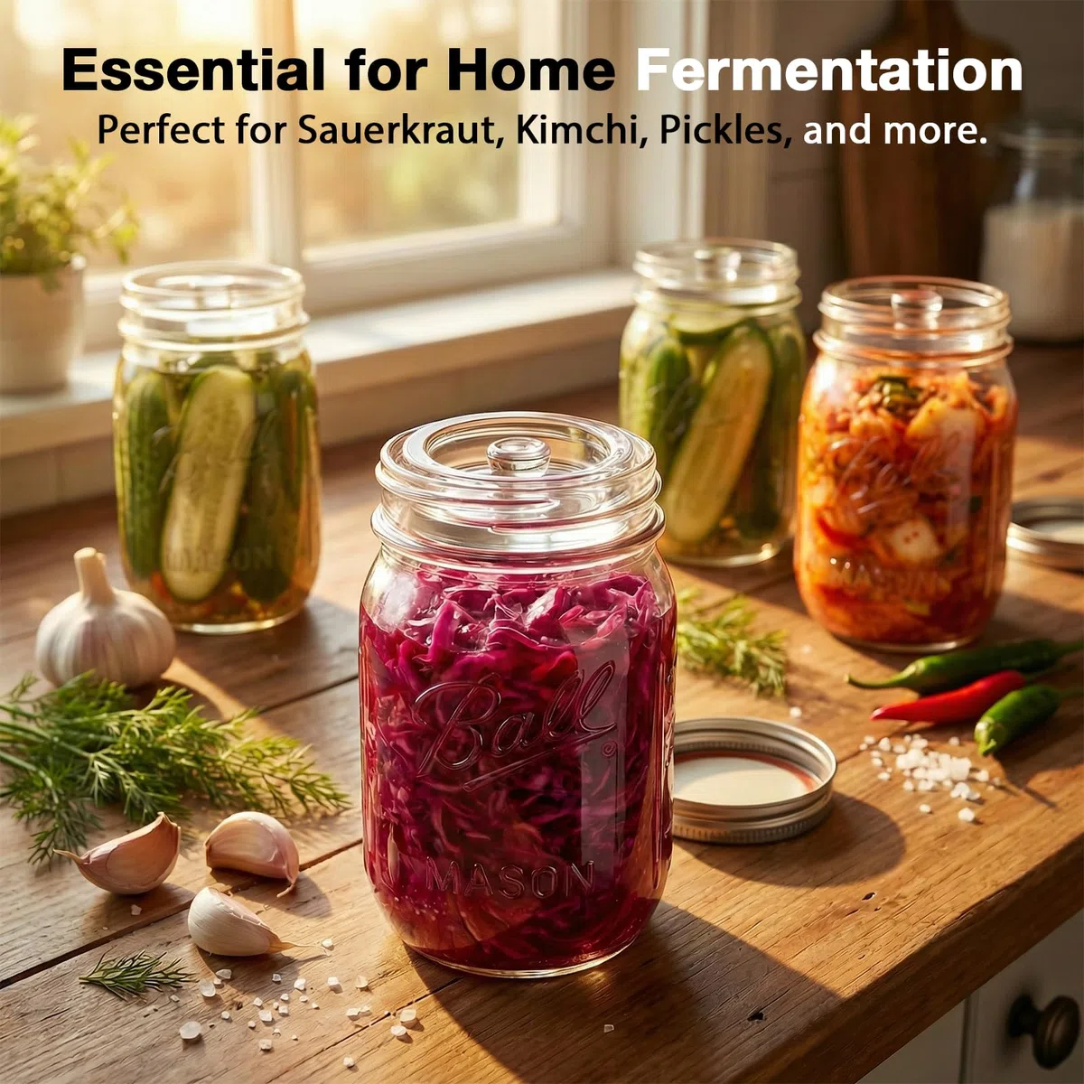 DESPOINA 4 Piezas Fermentación Piedras de Pesaje, 7 cm(Redondo) Pesos de Vidrio, Pesos de Fermentación para Fermentación, Pesas de Vidrio para Fermentar Verduras en Salmuera (A)