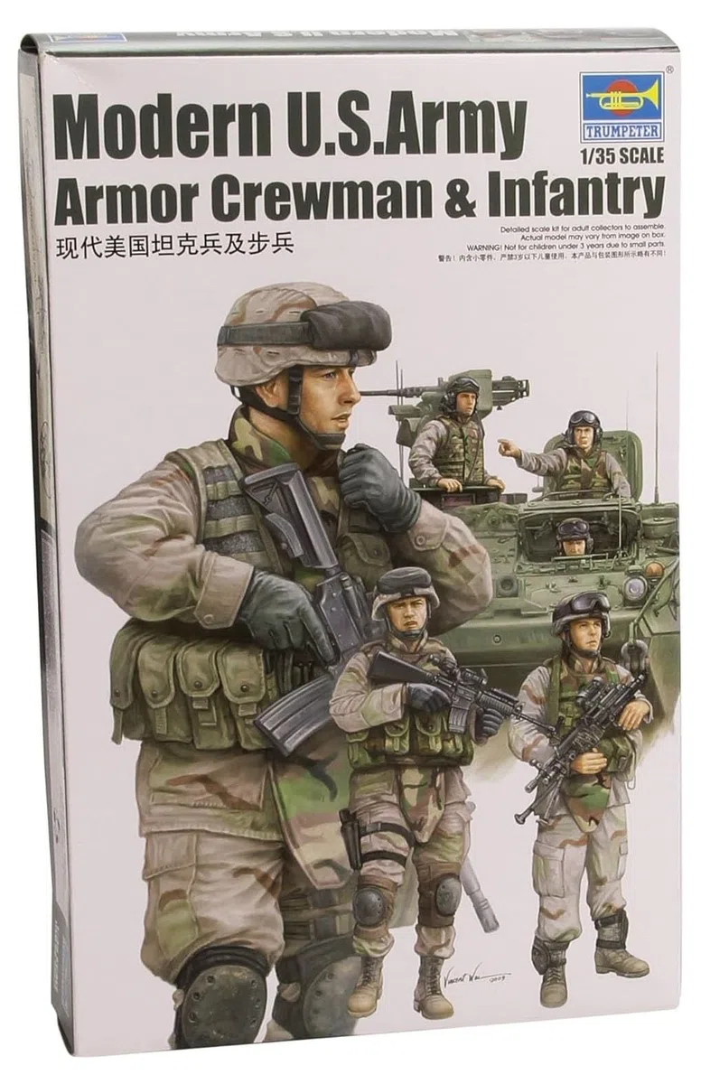 Trumpeter 424 - Infantería moderna del ejército estadounidense , color/modelo surtido