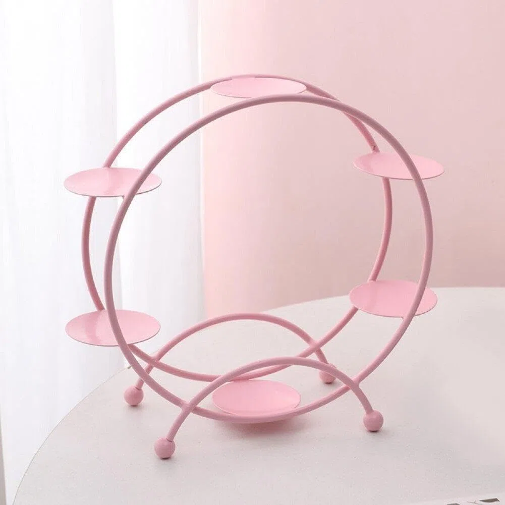 Noria Soporte De Exhibición para Magdalenas Caja Ciega De Escritorio Estante De Exhibición Circundante Estante De Mano para Fiesta De Té para Fiesta Temática Fiesta DIY