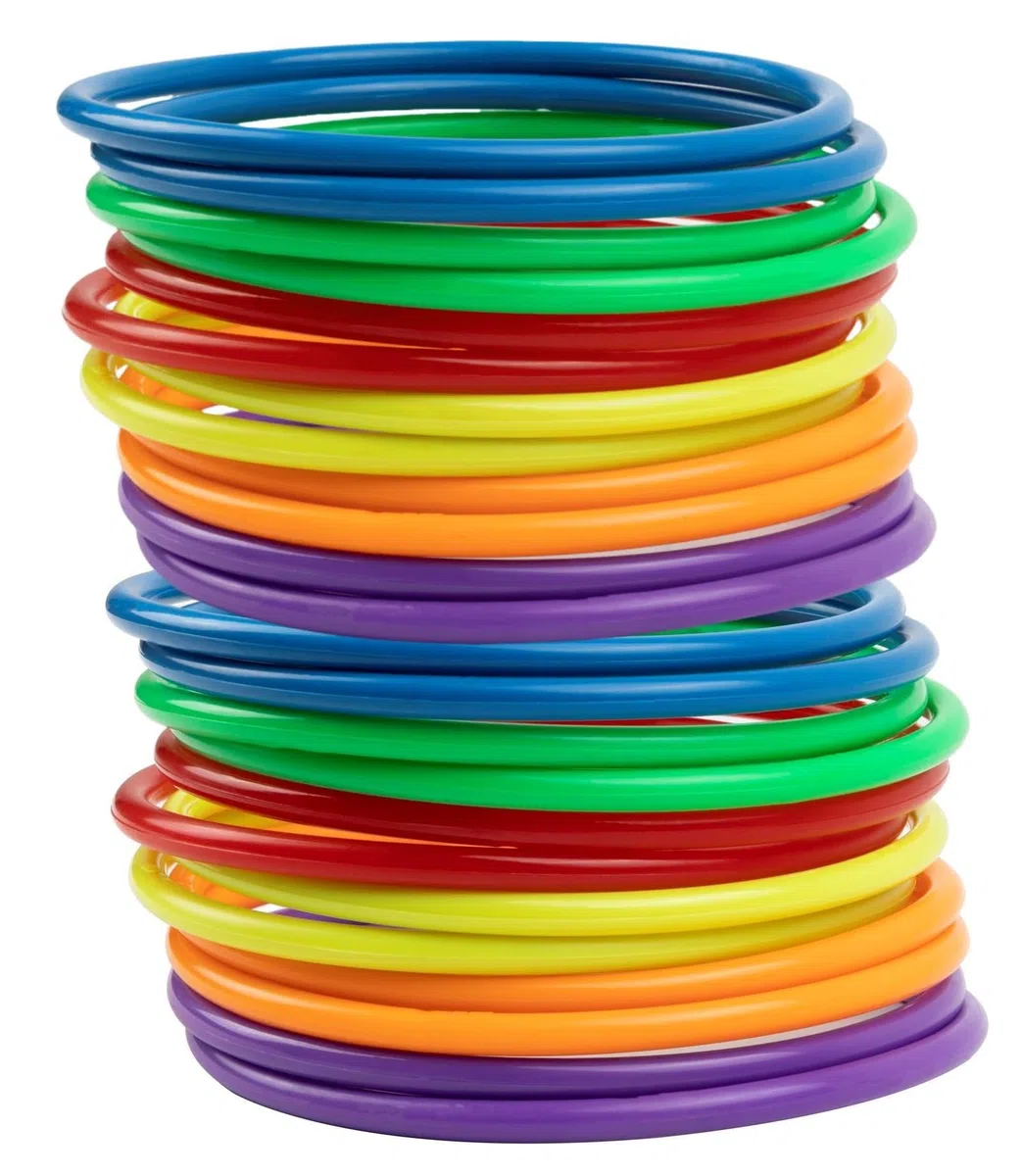 Anillo de plástico para Juego de Lanzamiento de Anillos,Throwing Rings Toss Hoops for Kids, Juegos de práctica de Velocidad y Agilidad, Fiesta, Carnaval, Jardín, Jjuegos al Aire Libre