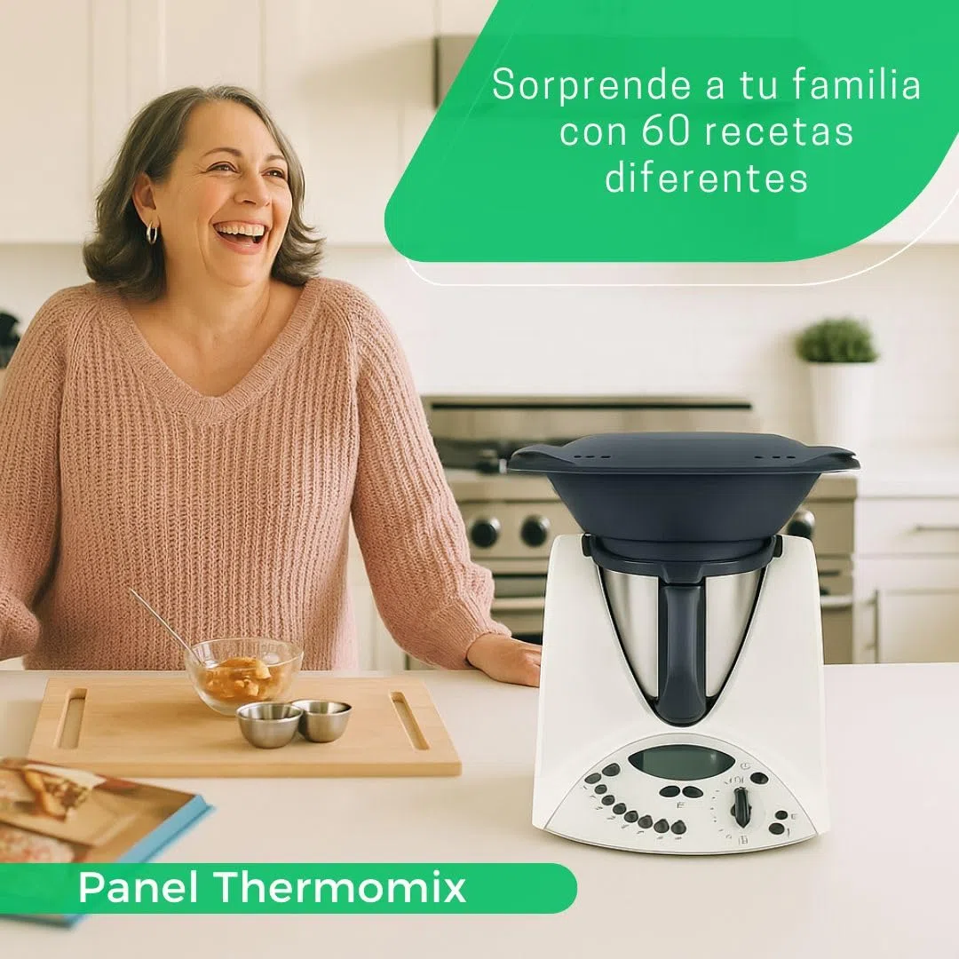 Botonera Thermomix TM31 | Panel Frontal Completo con Teclado de Membrana | Repuestos, Accesorios de la Thermomix TM31 y Thermomix TM31 Recambios | Bimby (Incluye E-Book 60 Recetas)
