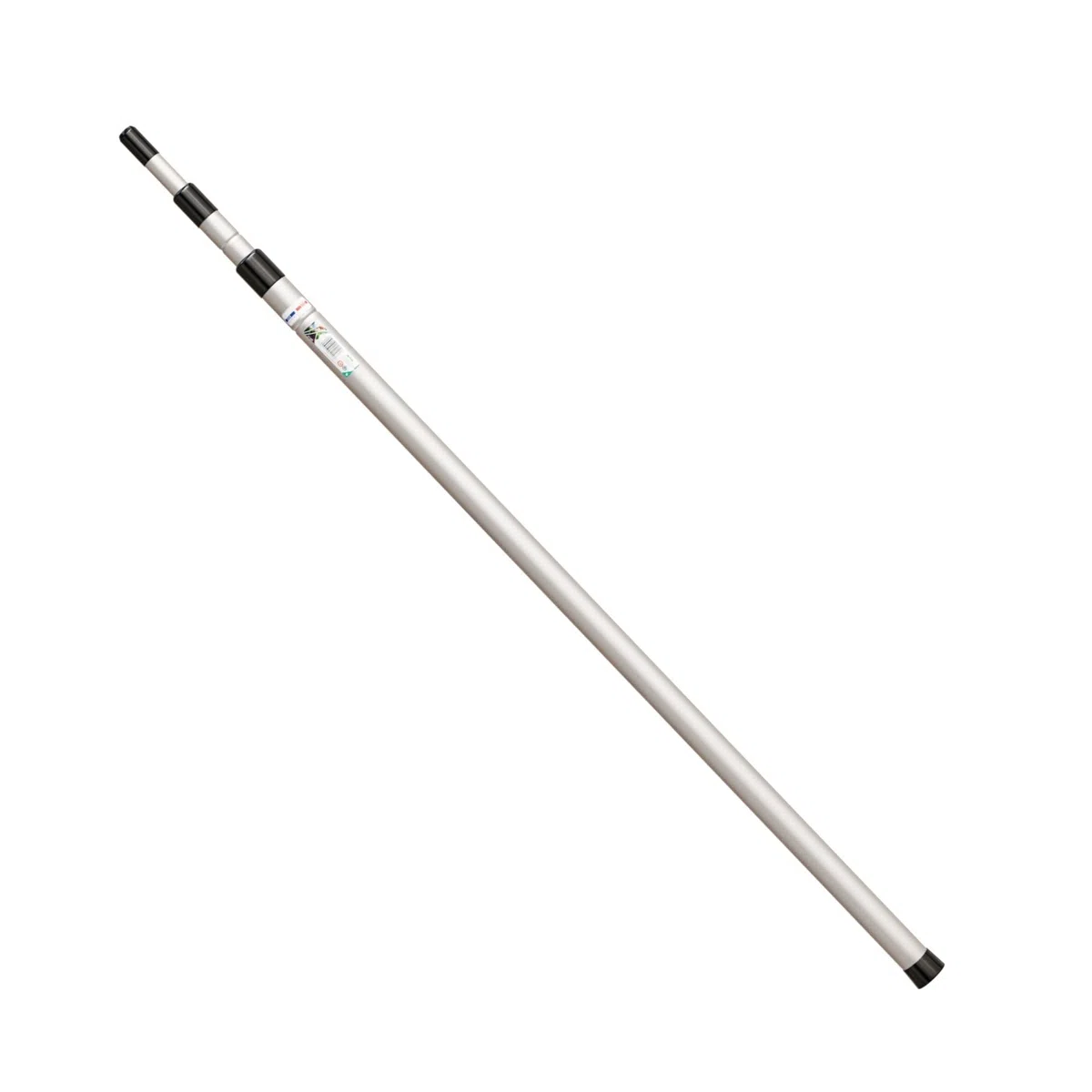 Amig - Pértiga Telescópica de Aluminio - Barra Extensible hasta 2,4 Metros - Palo Compatible con Múltiples Herramientas de Jardín - Ligera y Resistente - Ideal para Trabajos en Altura